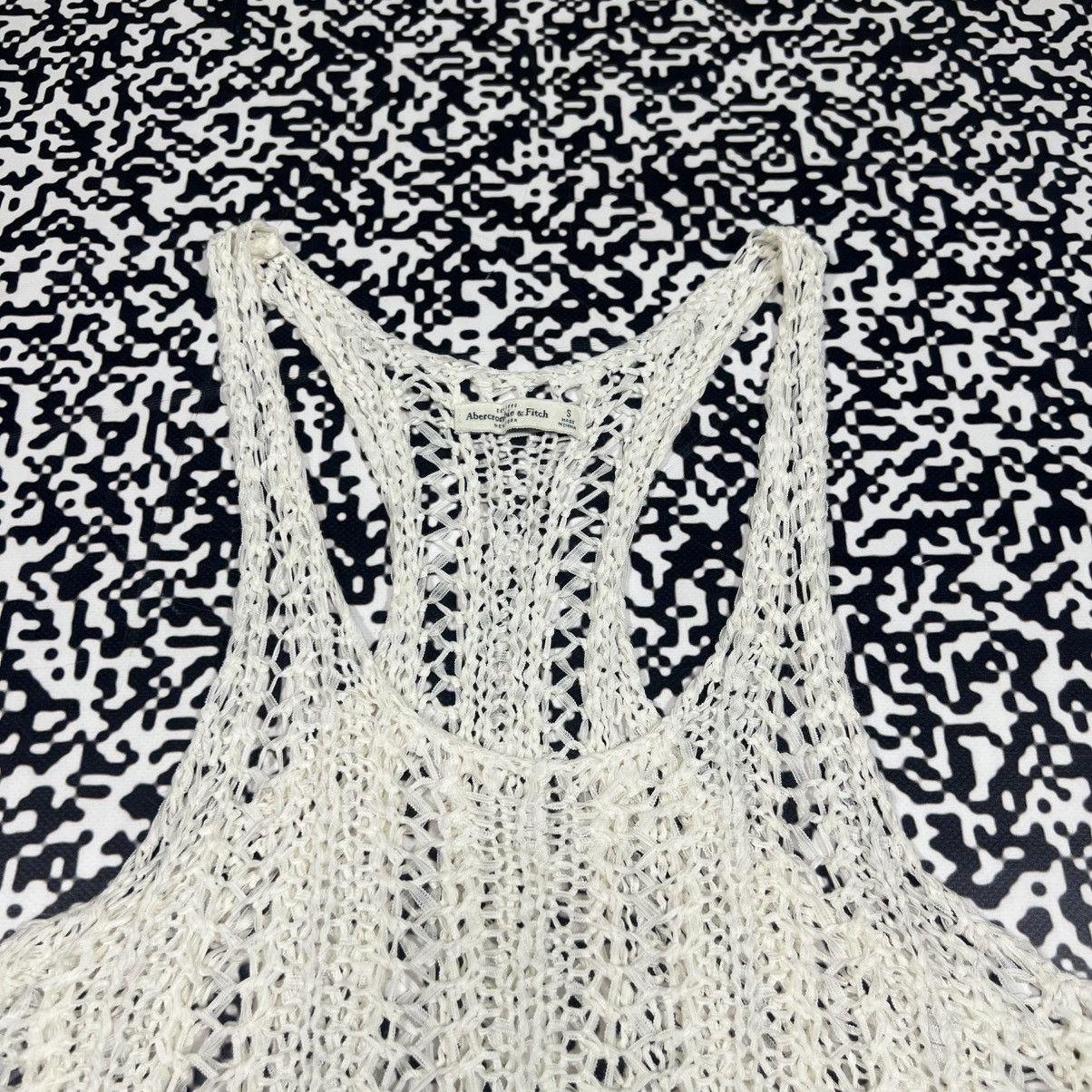 Abercrombie & Fitch Vintage Y2K Abercrombie Fitch Mesh Sexy Japanese Tank Top Size S / US 4 / IT 40 - 6 Thumbnail