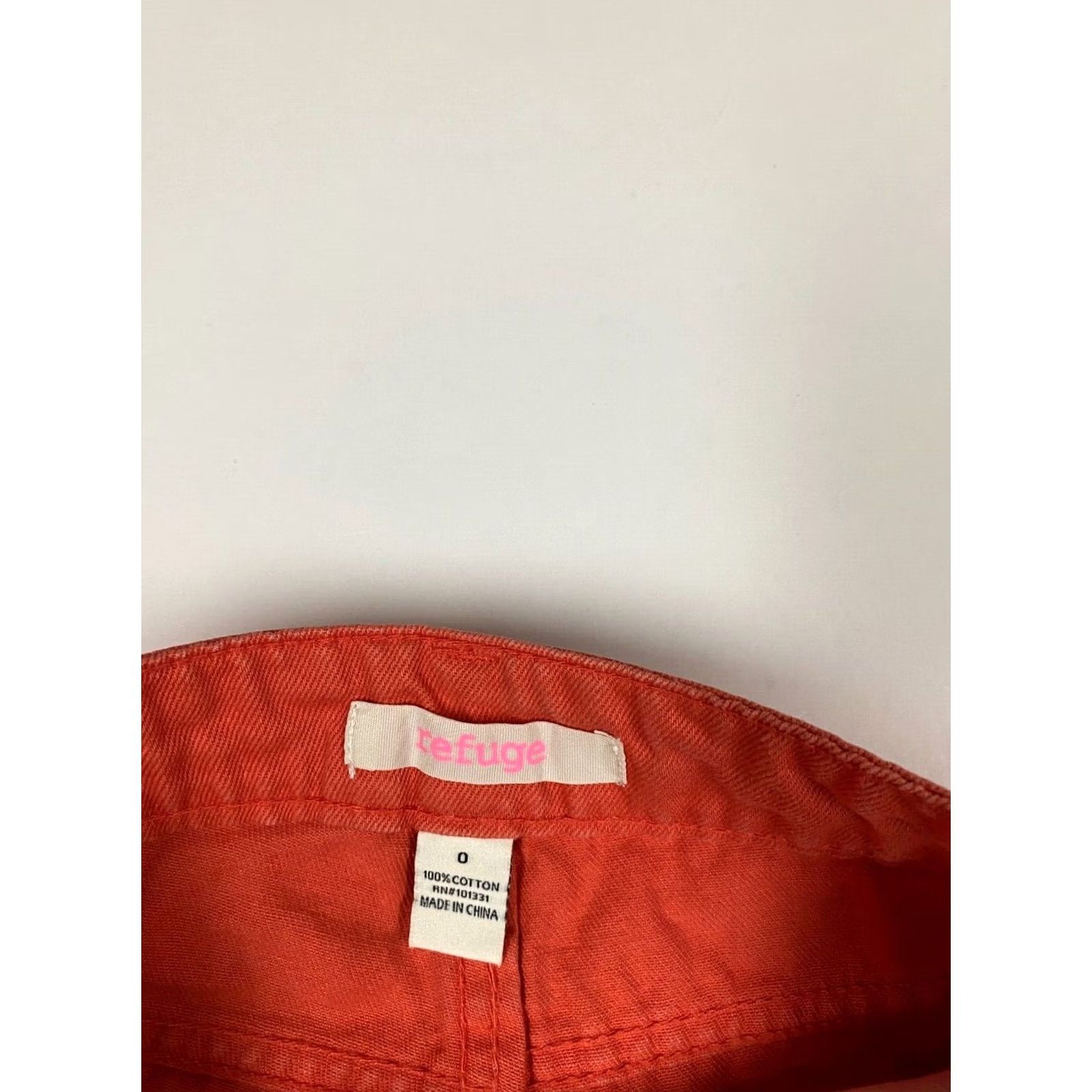 Denime Refuge Womens Shorts 0 orange Denim Casual 26in Waist Cotton Button Front Flat Front Mid Rise Regular Stretch Size 26" / US 2 / IT 38 - 3 Thumbnail
