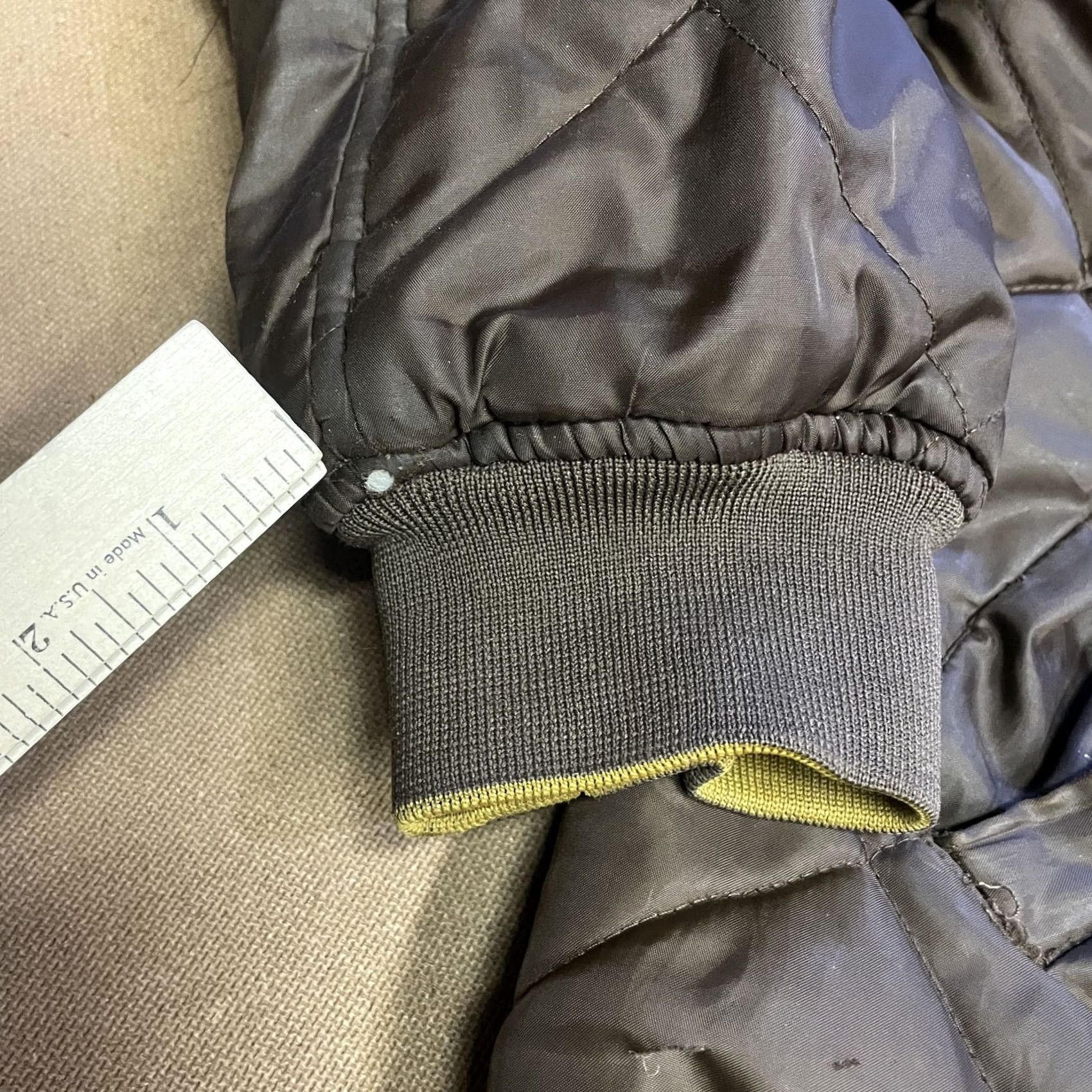 Southpole VINTAGE South Pole Jacket Mens XL Brown Yellow Quilted Bomber Reversible Streetwear Size US XL / EU 56 / 4 - 3 Thumbnail
