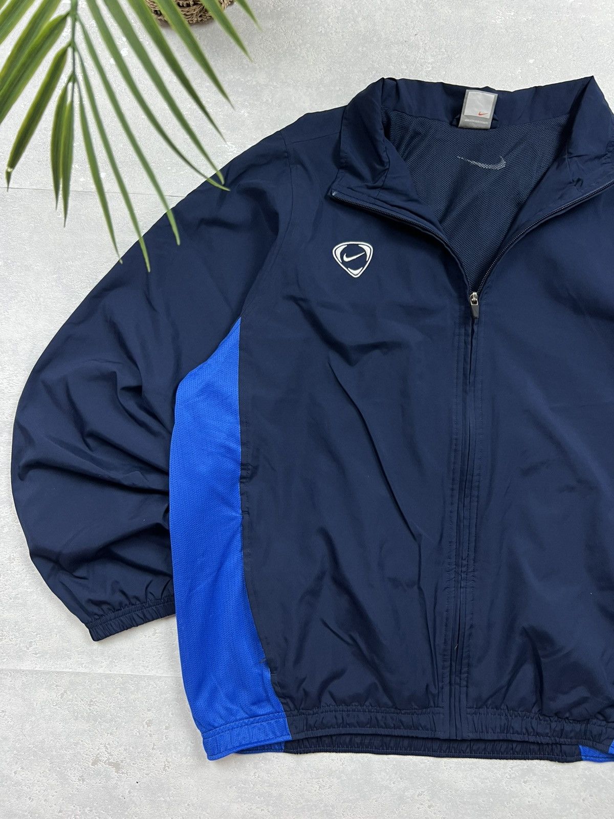 Nike 00s Nike Double Swoosh Vintage Y2K Oversized Retro Jacket Size US XL / EU 56 / 4 - 2 Thumbnail