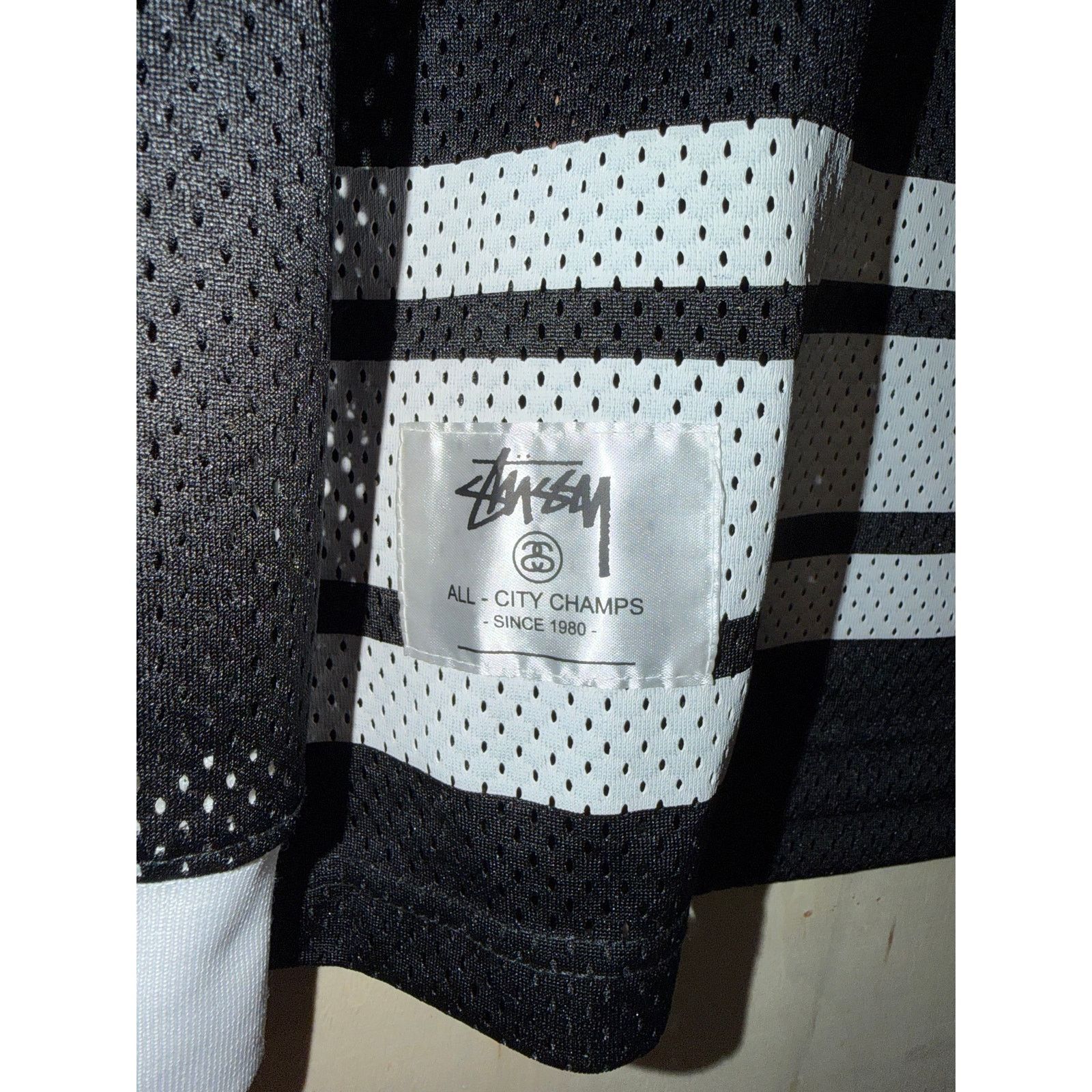 Stussy Stussy Y2K All City Champs Black Mesh Jersey Size Mens Large Size US L / EU 52-54 / 3 - 4 Thumbnail