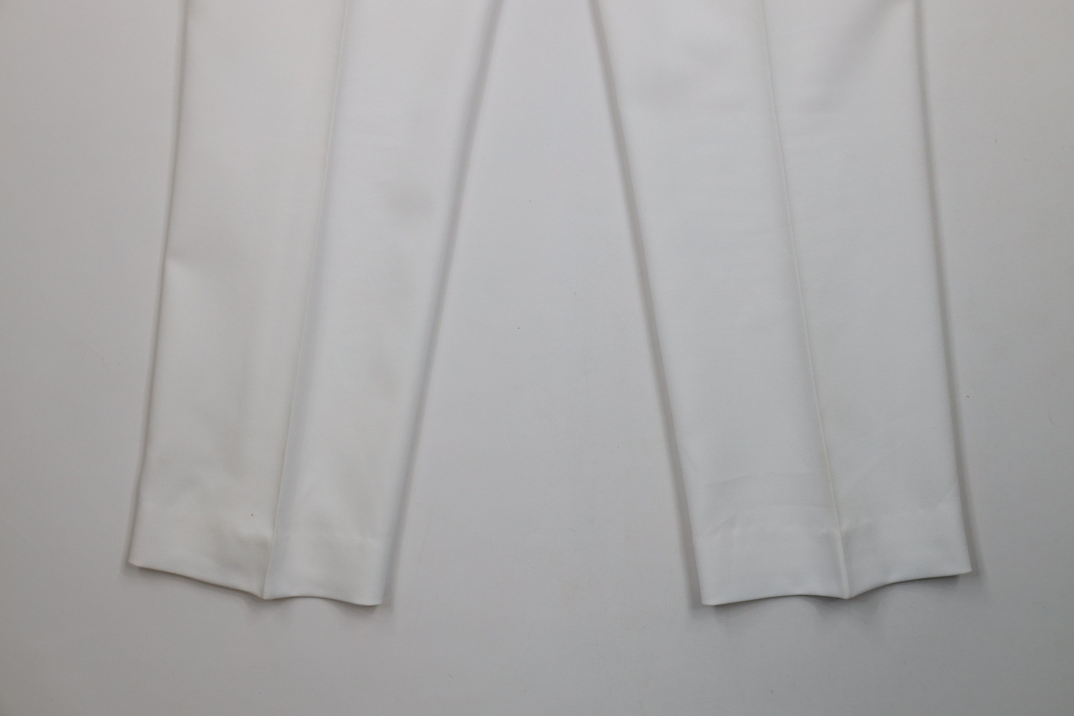 Vintage Vintage 70s Streetwear Flared Wide Leg Chino Pants White USA Size US 32 / EU 48 - 15 Thumbnail