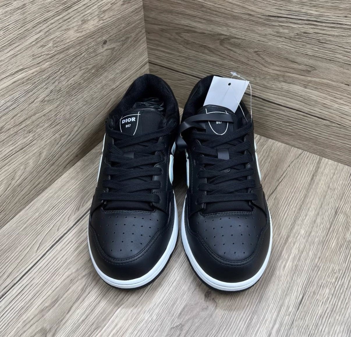 Dior Dior × Stone Island B57 Black Embossed CD Sneakers J41 Size US 8 / EU 41 - 3 Thumbnail