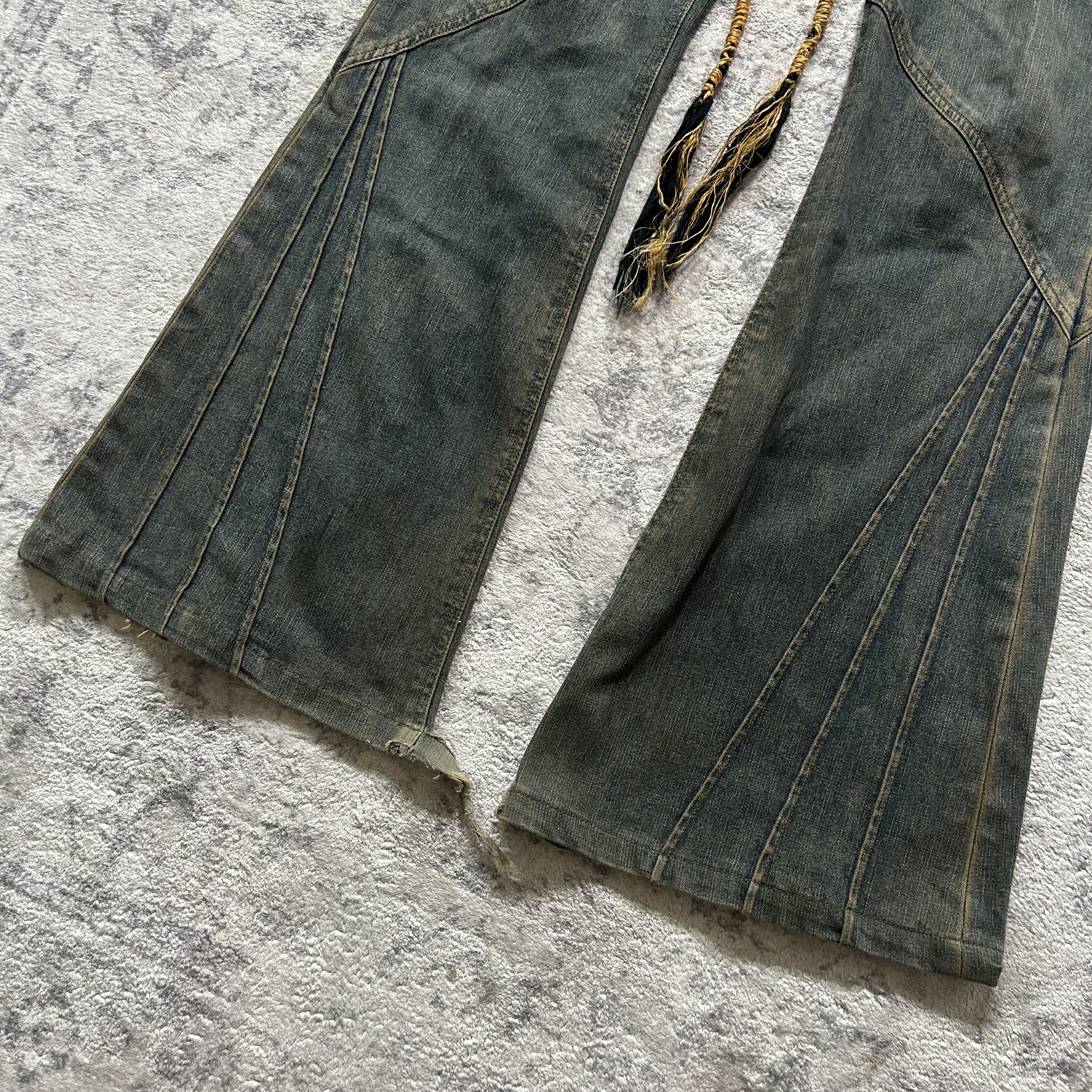 Tornado Mart Tornado Mart Floral Laceup Pants Size US 34 / EU 50 - 4 Thumbnail