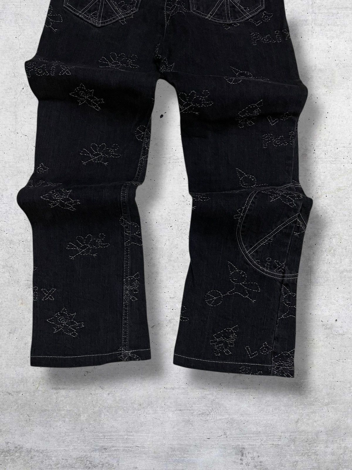 Hysteric Glamour VINTAGE OLLEBOREBLA OG JAPAN DESIGNER STREETWEAR PEACE DENIM Size US 27 - 10 Thumbnail