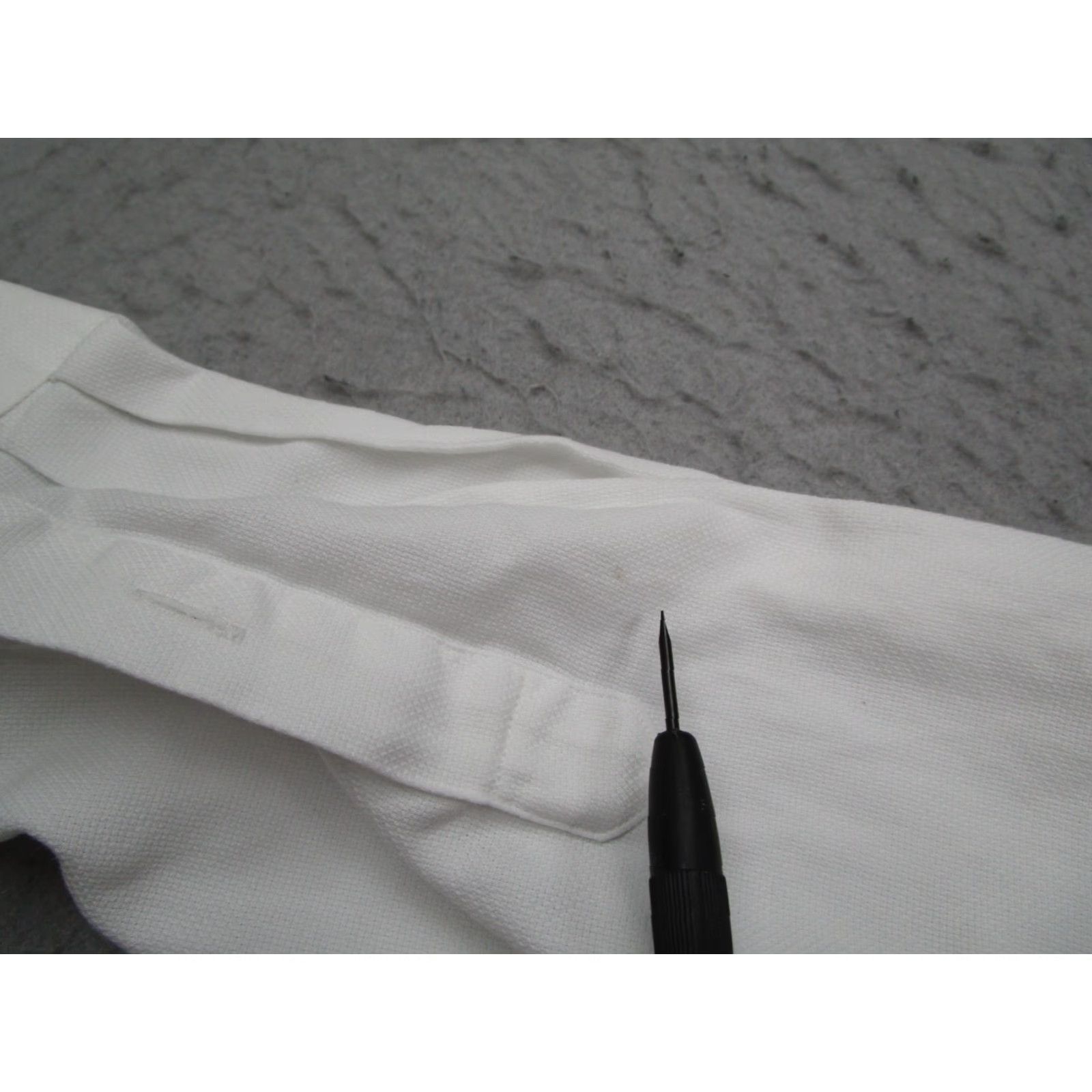 David Donahue David Donahue Dress Shirt Men 16 34 Slim Fit White Long Sleeve Button Up Dobby Work Size 34R - 5 Thumbnail
