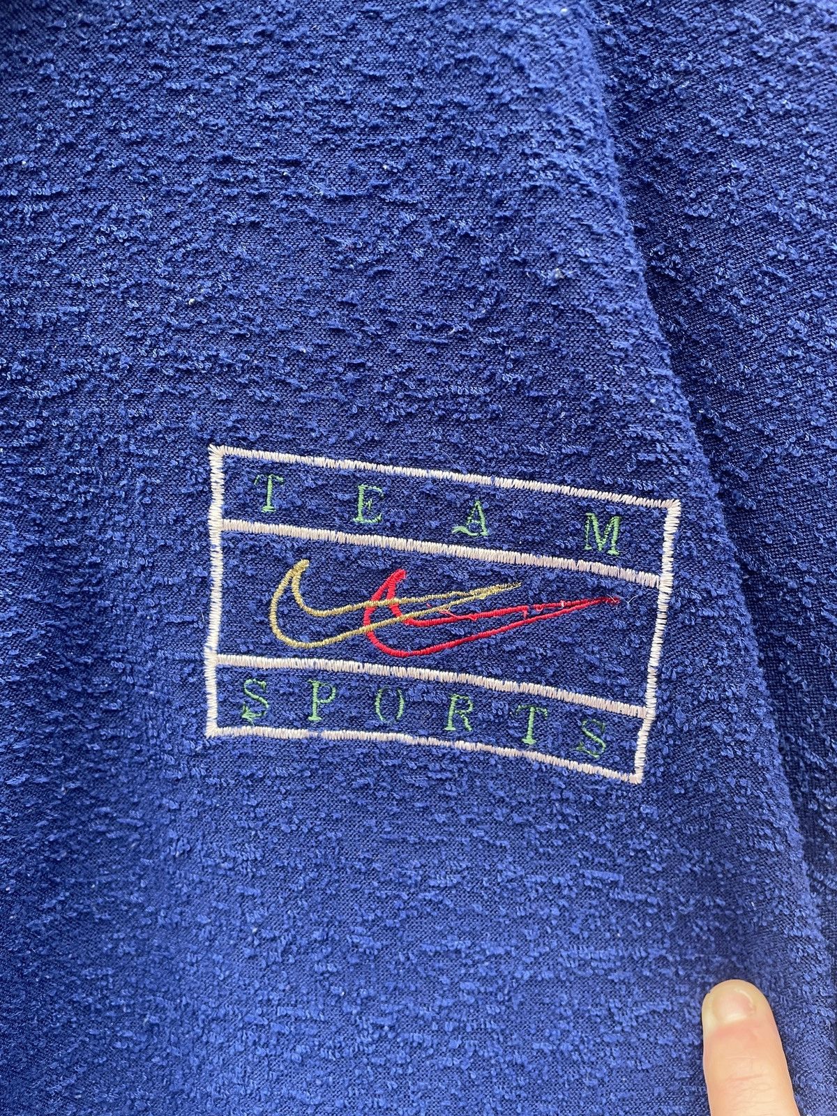 Nike × Vintage Vintage Nike Sport Fleece Big Logo Sweater / Pullover XL Size US XL / EU 56 / 4 - 3 Thumbnail