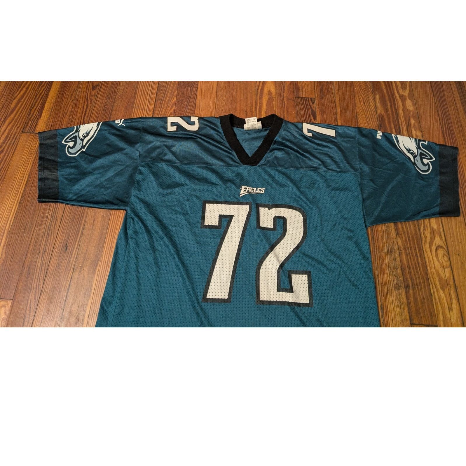 Puma VTG Philadelphia Eagles Puma Tra Thomas Mens XL Green Jersey Size US XL / EU 56 / 4 - 4 Thumbnail