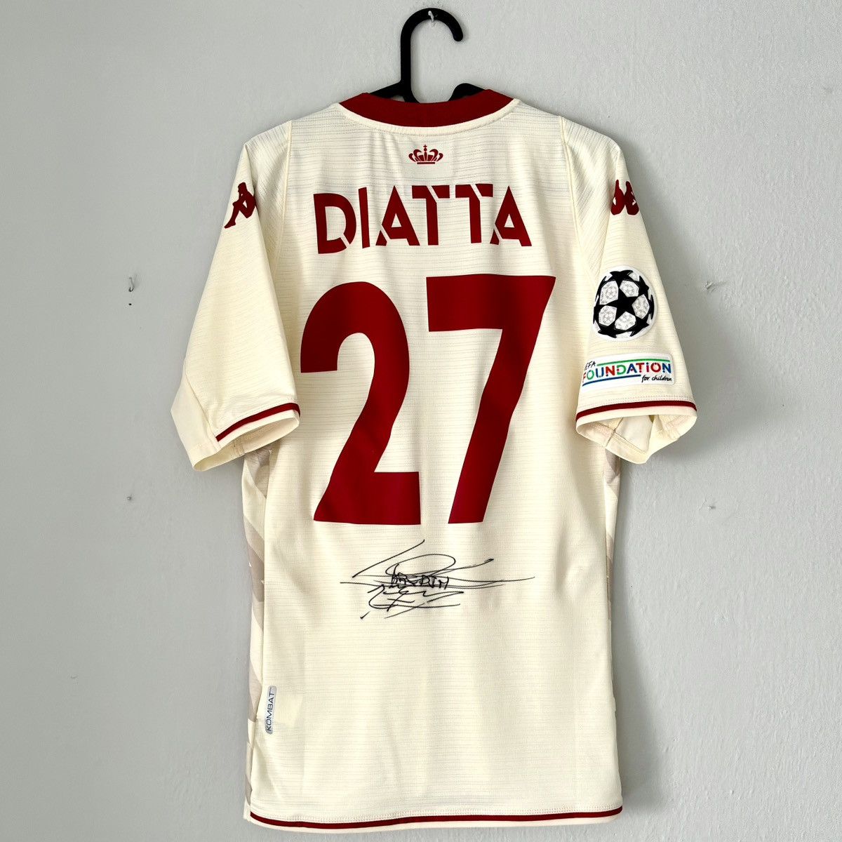 Kappa 2021 2022 GAME ISSUE AS Monaco Kappa Third Kit Soccer Jersey Size US M / EU 48-50 / 2 - 9 Thumbnail
