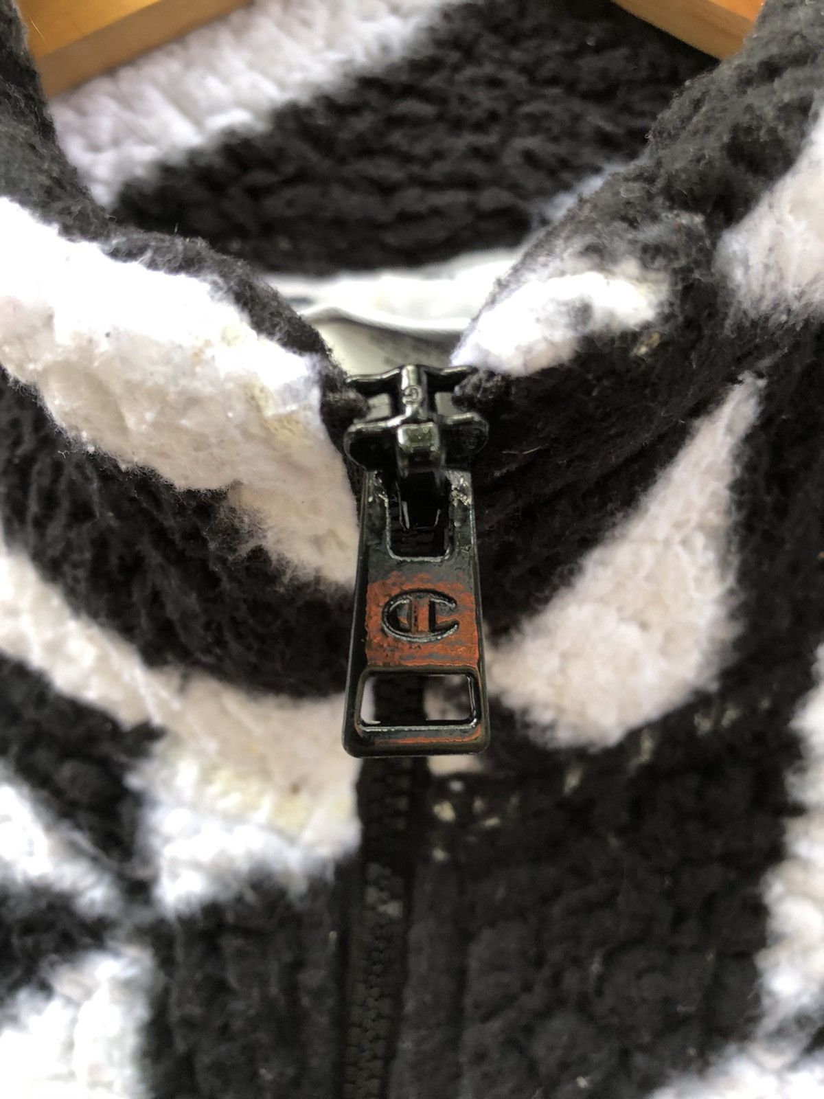 Japanese Brand × Vintage Vintage Champion Sherpa Quater Zip Fleece Sweatshirt Size US L / EU 52-54 / 3 - 12 Thumbnail