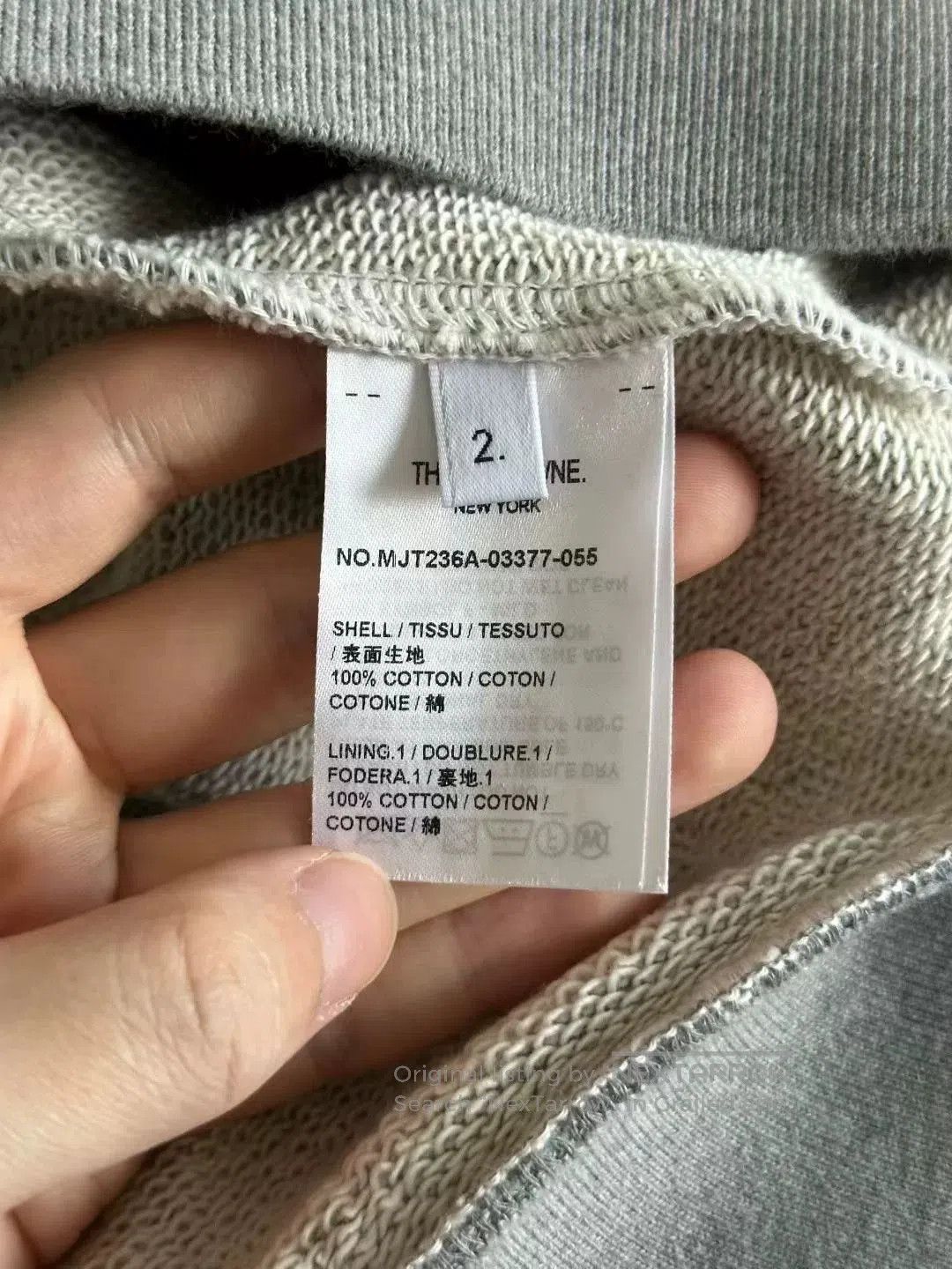 Thom Browne Thom Browne Gray Hoodie. Size US M / EU 48-50 / 2 - 3 Thumbnail