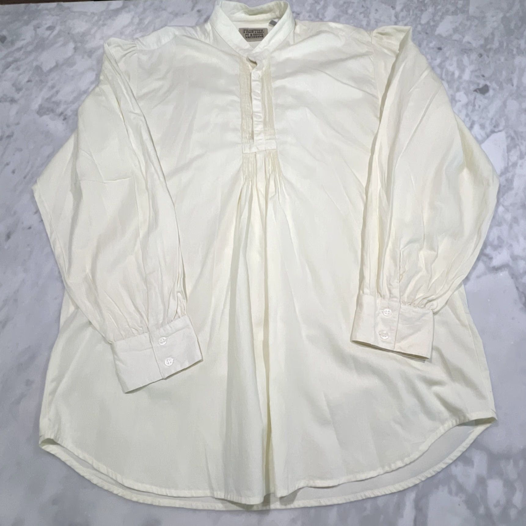Vintage VINTAGE Frontier Classics Western Shirt Button-Up Men’s Large Yellow Long Sleeve Cotton Size US L / EU 52-54 / 3 - 2 Thumbnail