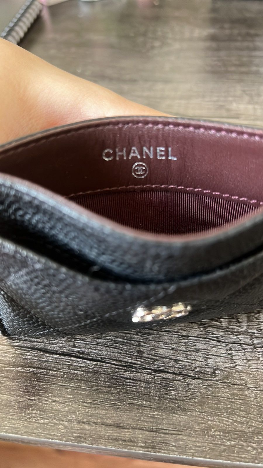 Chanel Authentic Chanel card holder Black Silver Size ONE SIZE - 10 Thumbnail