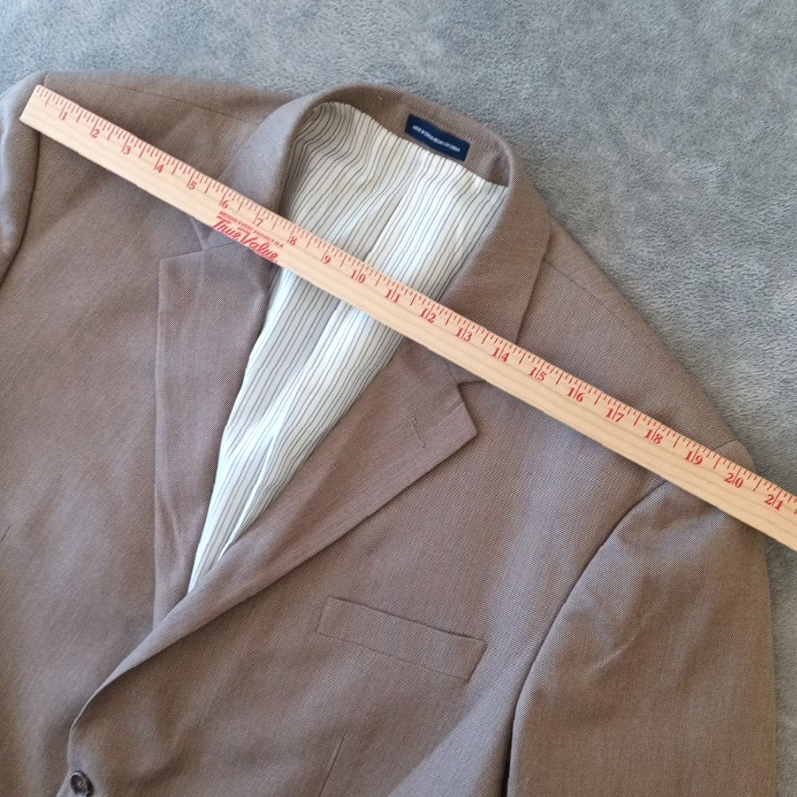 Stafford Stafford Blazer Mens 46 Gray Classic Fit Polyester Blend Two-Button Single Vent Notch Lapel 2 Piece Regular Mens Size 46R - 2 Thumbnail