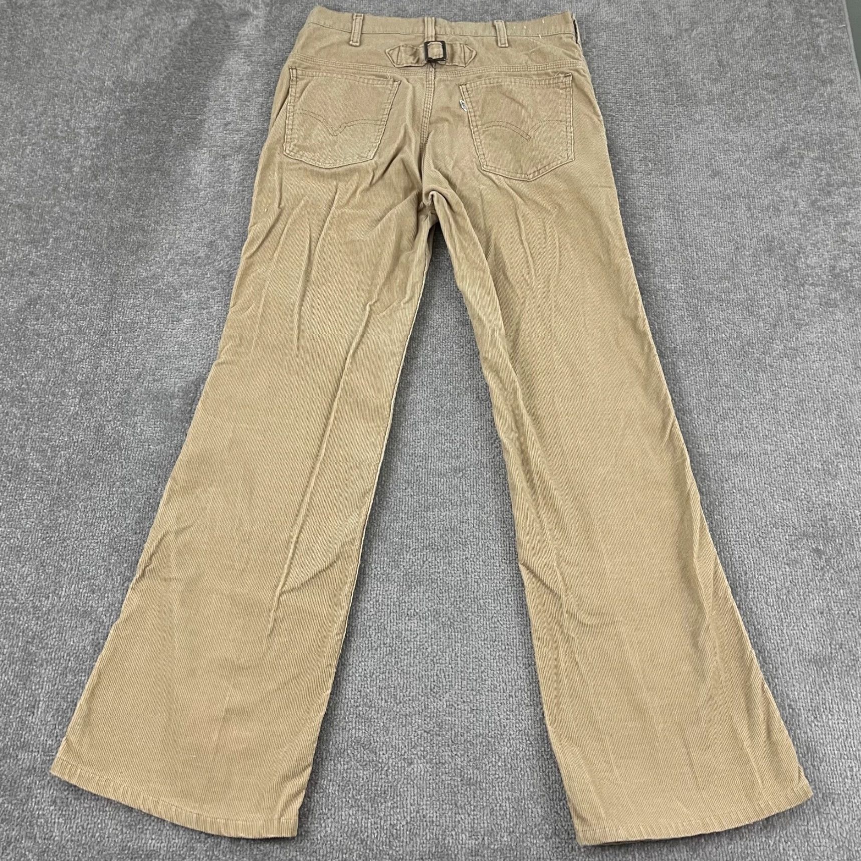Levi's VINTAGE LEVIS Pants Mens 32x32 Brown Corduroy SF 207 Boot Buckle Back 80s Size US 32 / EU 48 - 2 Thumbnail