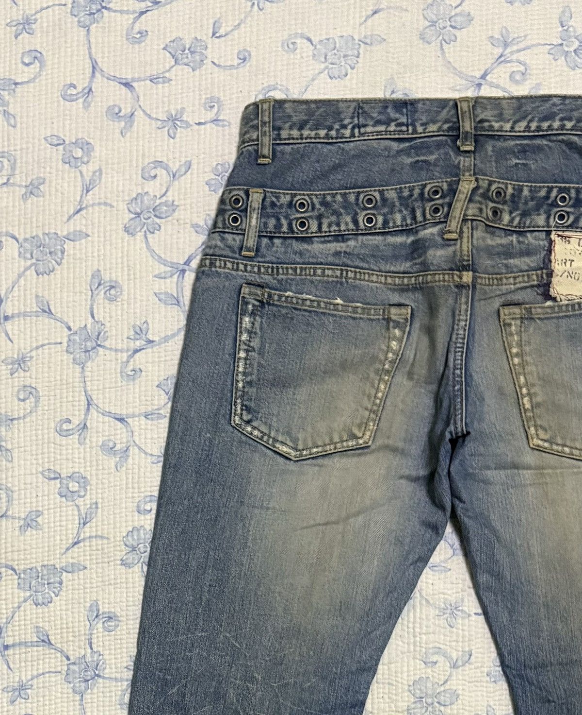 Japanese Brand Japanese Antgauge Double Waist Jeans Streetwear Denim Size US 31 - 11 Thumbnail