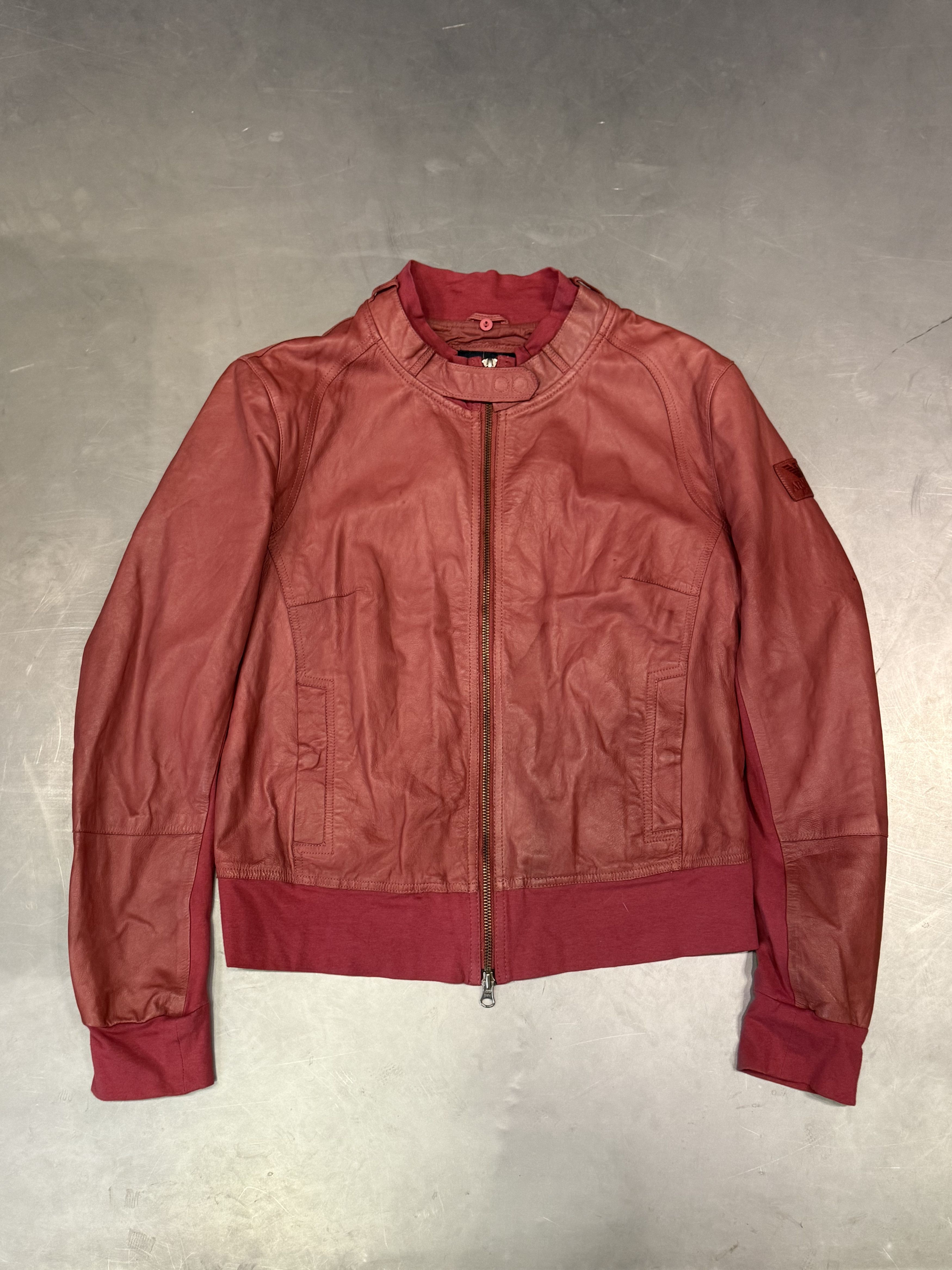 Emporio Armani Vintage Armani Jeans cropped leather jacket Size M / US 6-8 / IT 42-44 - 1 Thumbnail