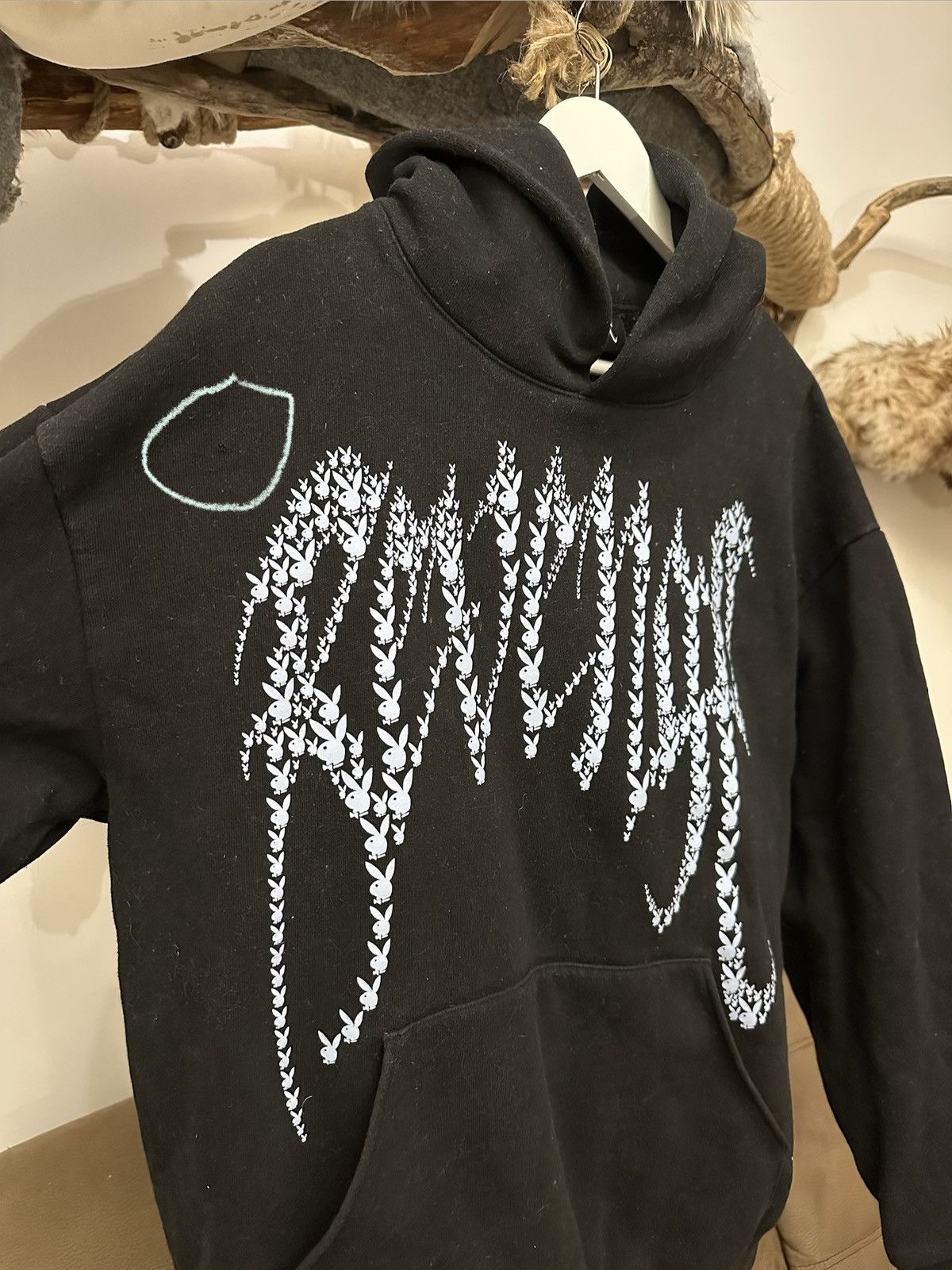 Playboy × Revenge Revenge x Playboy Black Hoodie – Rare XXXTENTACION Era-Style Size US L / EU 52-54 / 3 - 10 Thumbnail