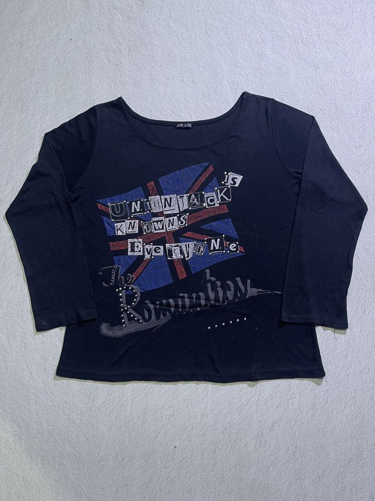 VINTAGE Y2K LIVIN ALONE long sleeve tshirt ifsix LGB style