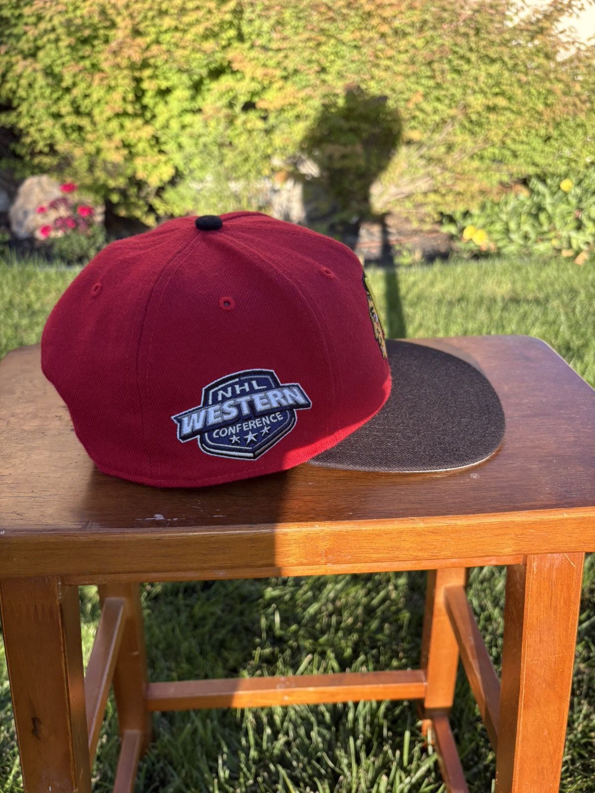 47 Brand Chicago Blackhawks NHL ’47 Snapback Hat Red Black Vintage Size ONE SIZE - 4 Thumbnail