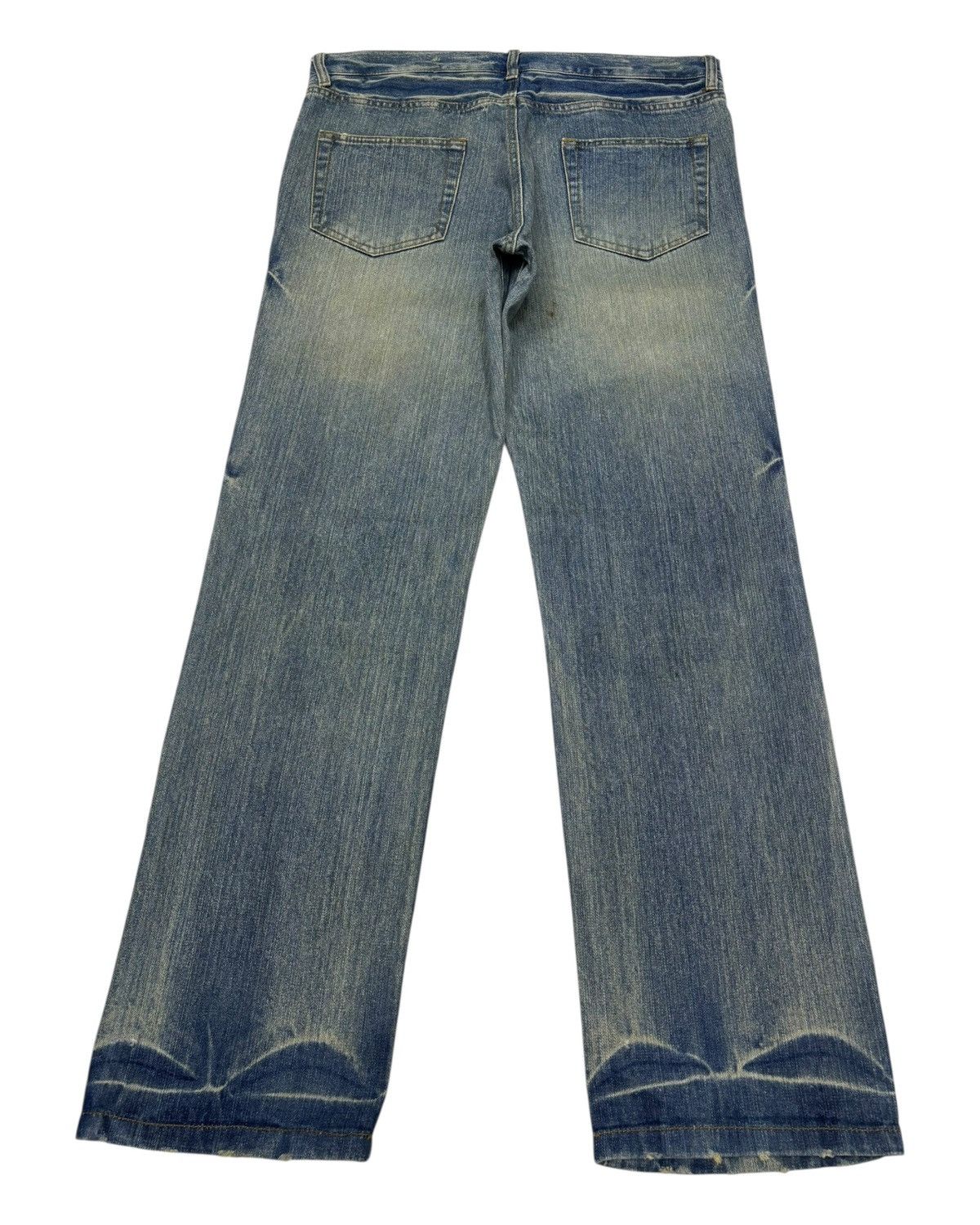 Isamu Katayama Backlash Vintage Japanese Baggy Loose Distressed Denim Jeans Size US 36 / EU 52 - 2 Thumbnail