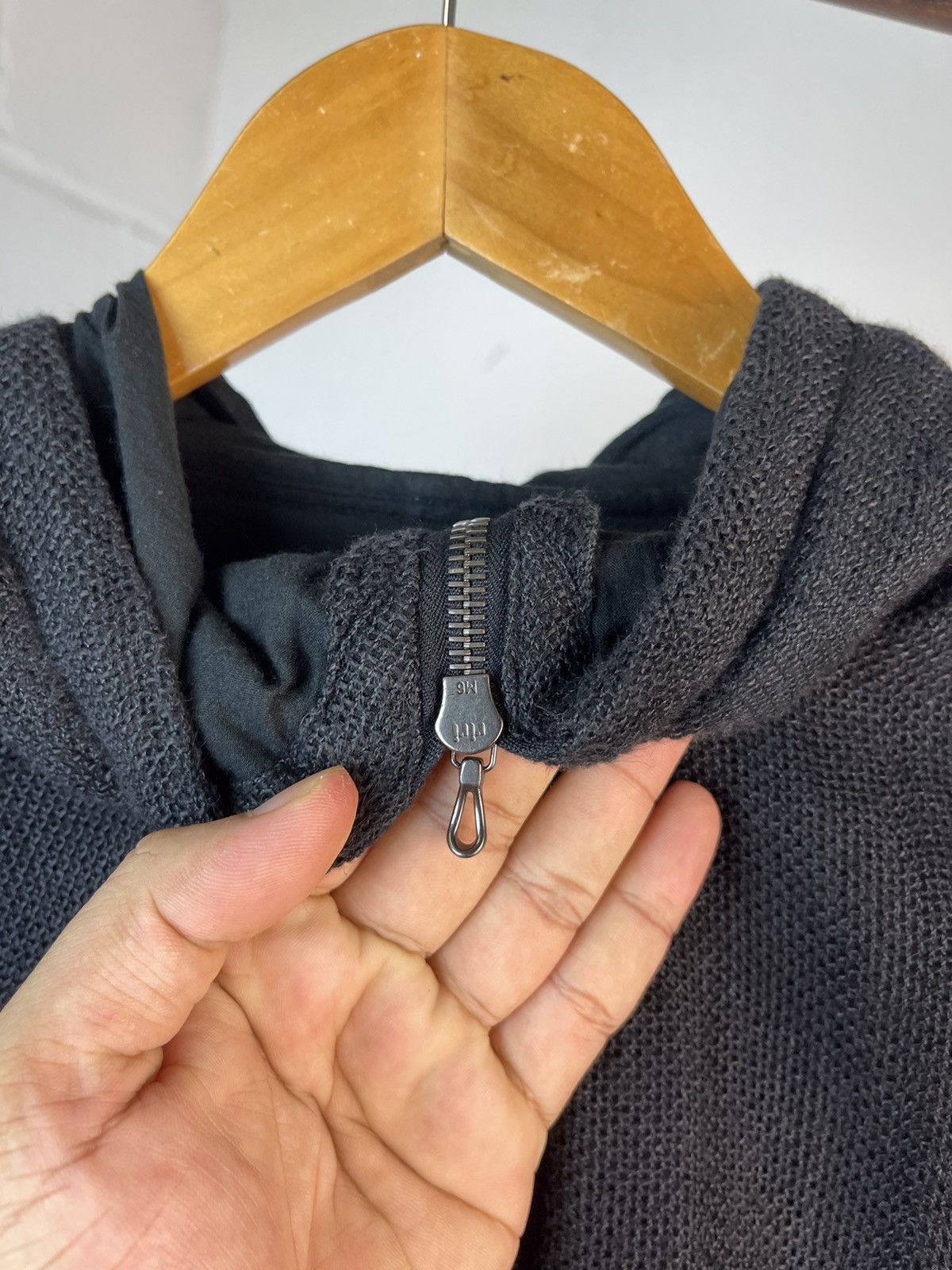 Shellac Shellac ‘Vampire’ Layered Linen Hoodie Size US M / EU 48-50 / 2 - 9 Thumbnail