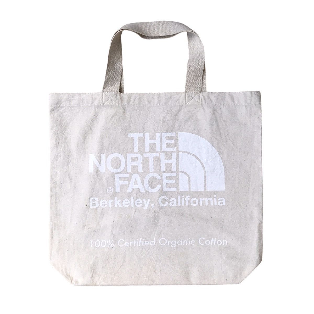 The North Face Organic Cotton Big Logo Canvas Tote Bag
