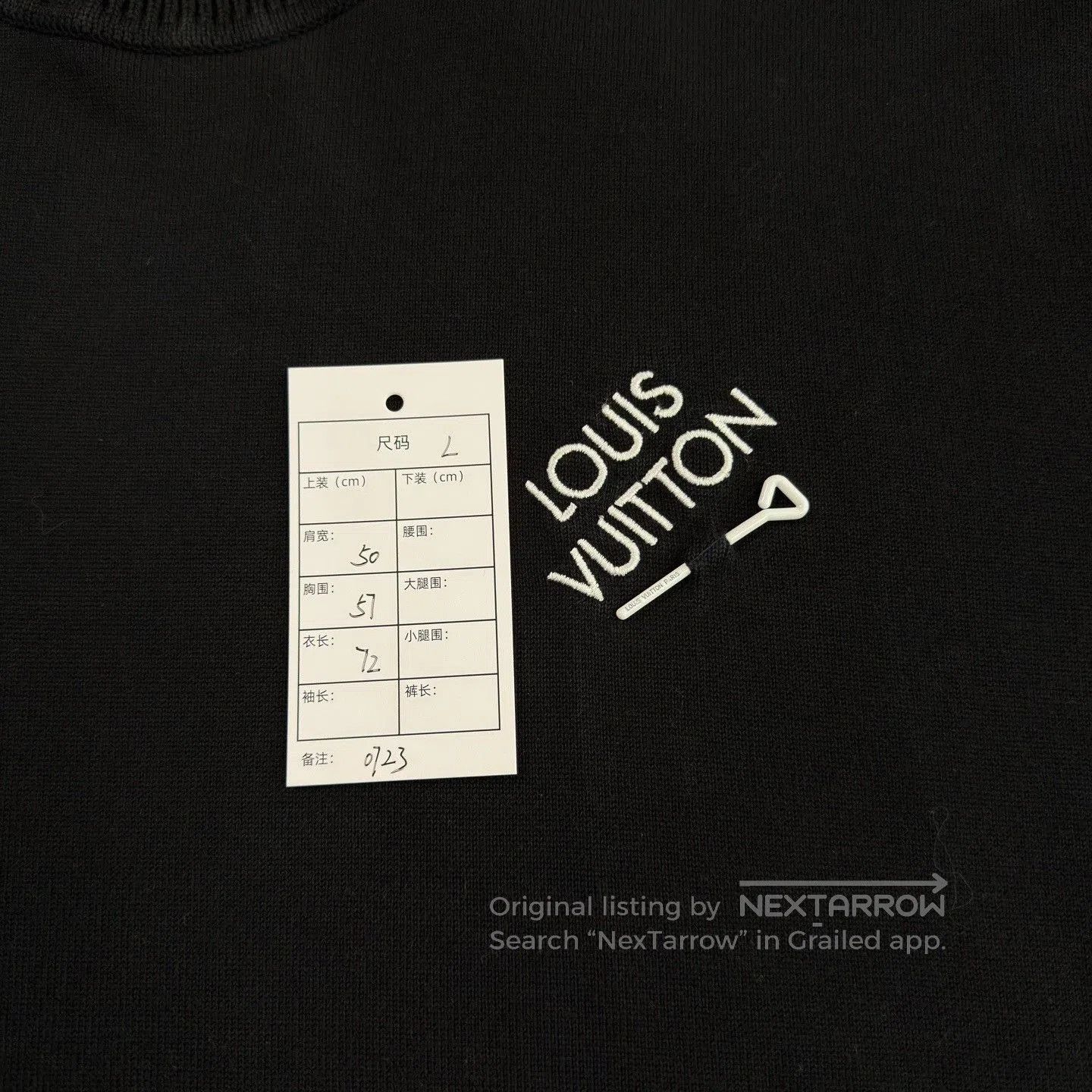 Louis Vuitton LV Embroidered Logo Black Pin Short Sleeve. Size US L / EU 52-54 / 3 - 5 Thumbnail