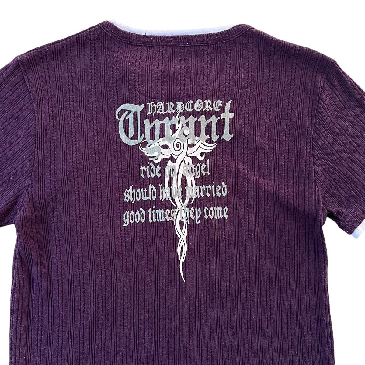If Six Was Nine JapaneseTribal Poem Lace Up ifsixwasnine style Tee Size US M / EU 48-50 / 2 - 2 Thumbnail