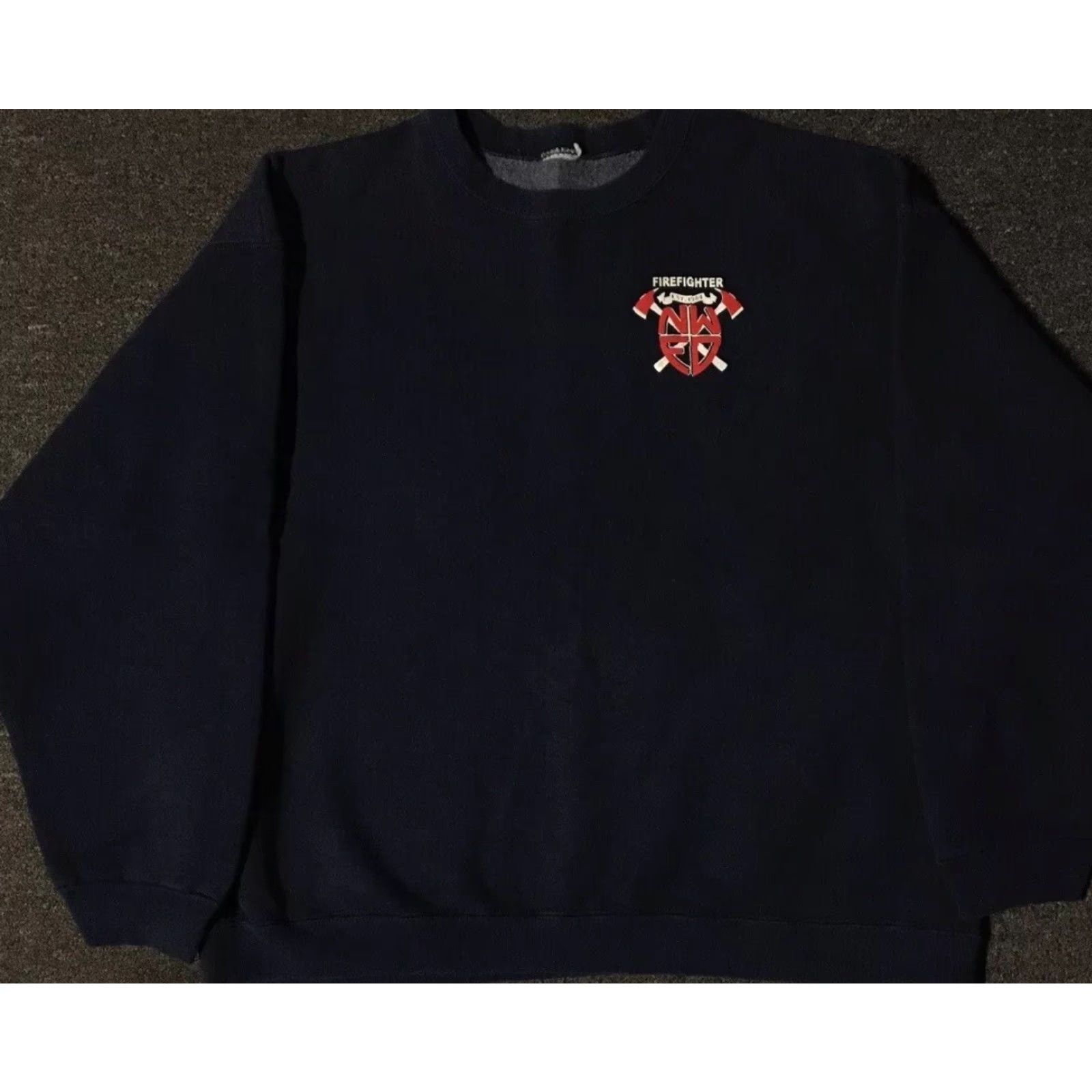 Vintage VINTAGE Northwest Fire Dept Faded Sweatshirt/Boxy XL Police Department Hoodie Men Blue 90s 80s Grunge Biker USA USA Size US XL / EU 56 / 4 - 2 Thumbnail