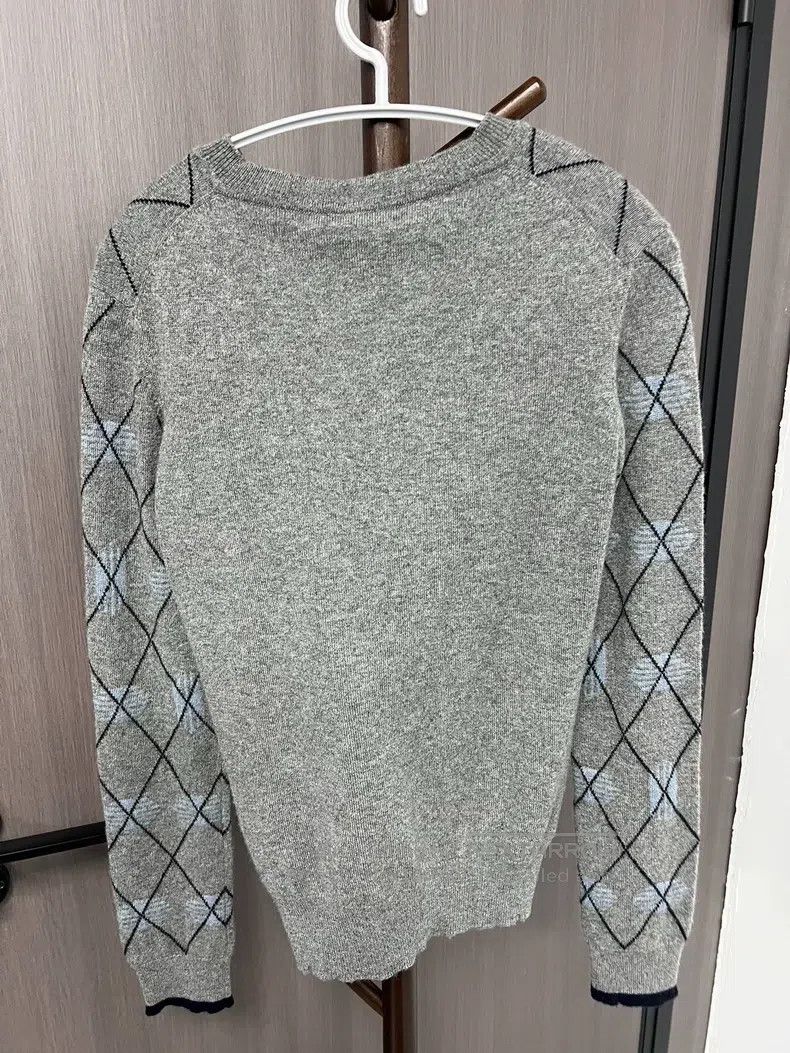 Hermes Hermes Gray diamond pattern cashmere sweater Size XS / US 0-2 / IT 36-38 - 2 Thumbnail