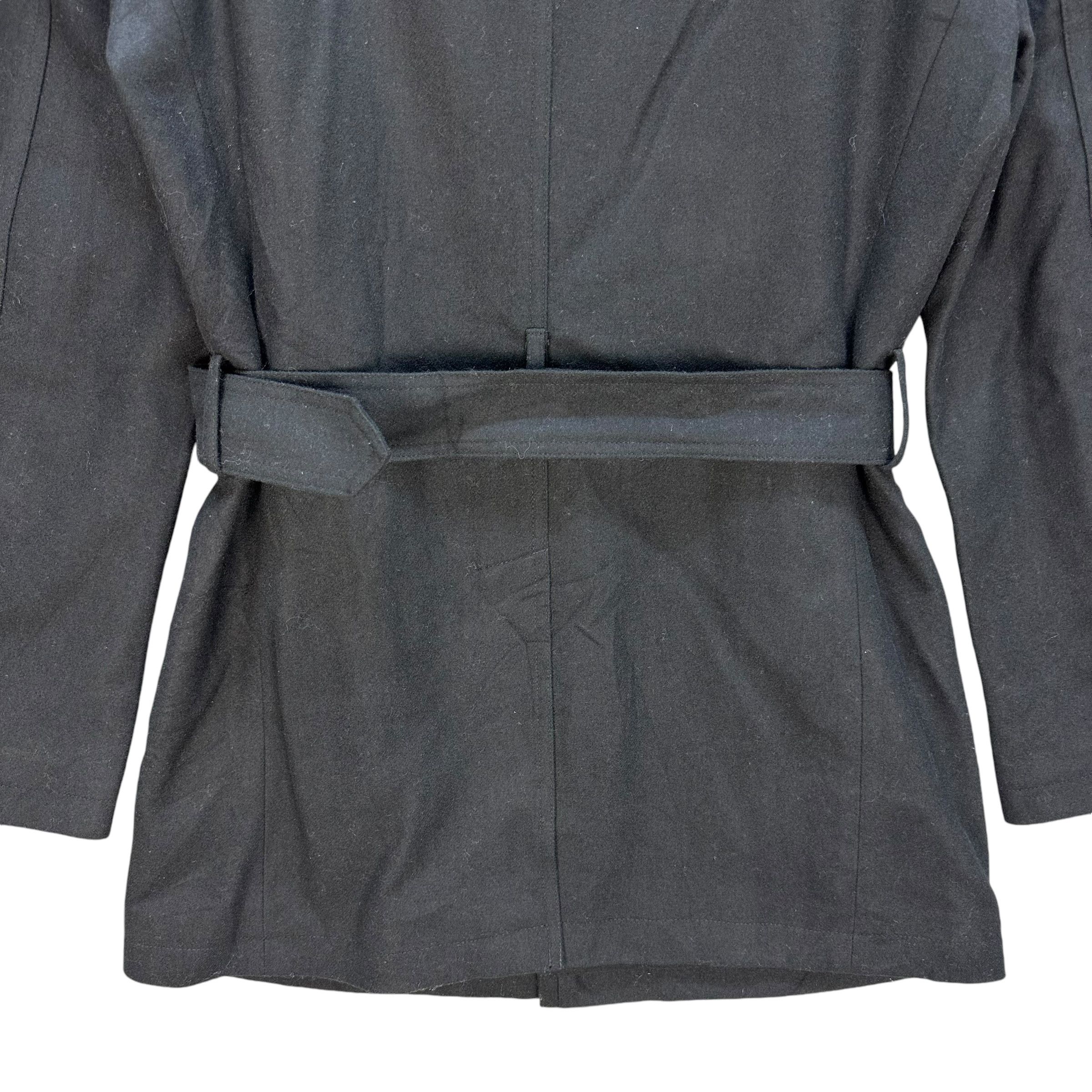 semanticdesign SEMANTIC DESIGN Black Wool Belted Jacket #A53-1223 Size M / US 6-8 / IT 42-44 - 14 Thumbnail