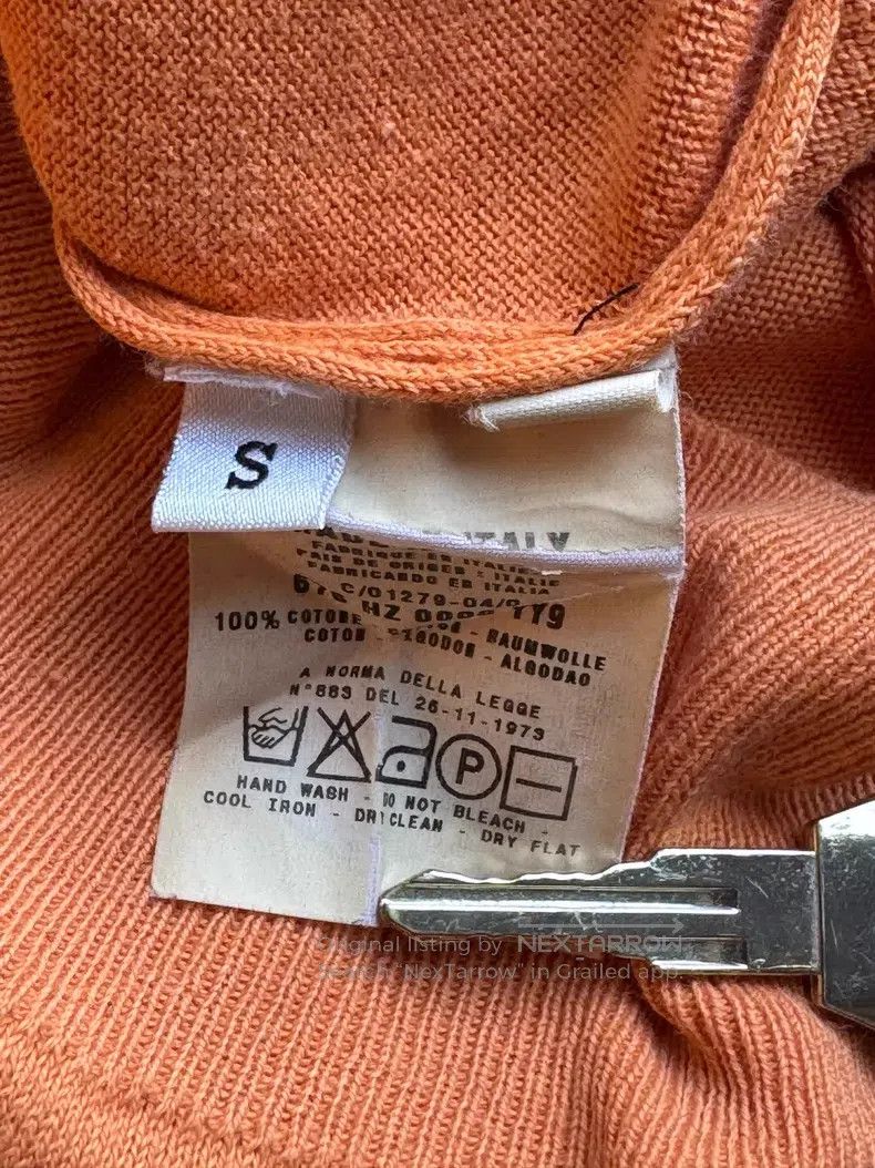 Helmut Lang Helmut Lang 1998 Retro Orange Knit Top Size US S / EU 44-46 / 1 - 7 Thumbnail