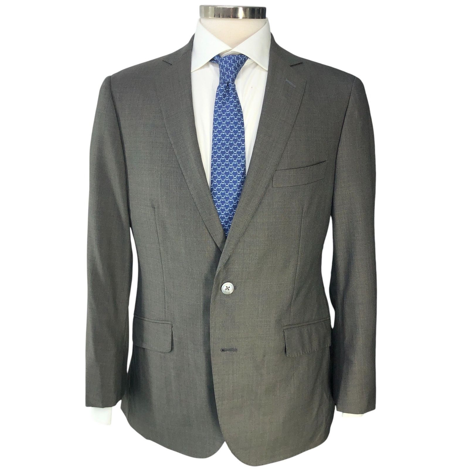 J.Hilburn J Hilburn 40S Sport Coat Blazer Revenge Super 150s Gray $976 Size 40S - 13 Thumbnail