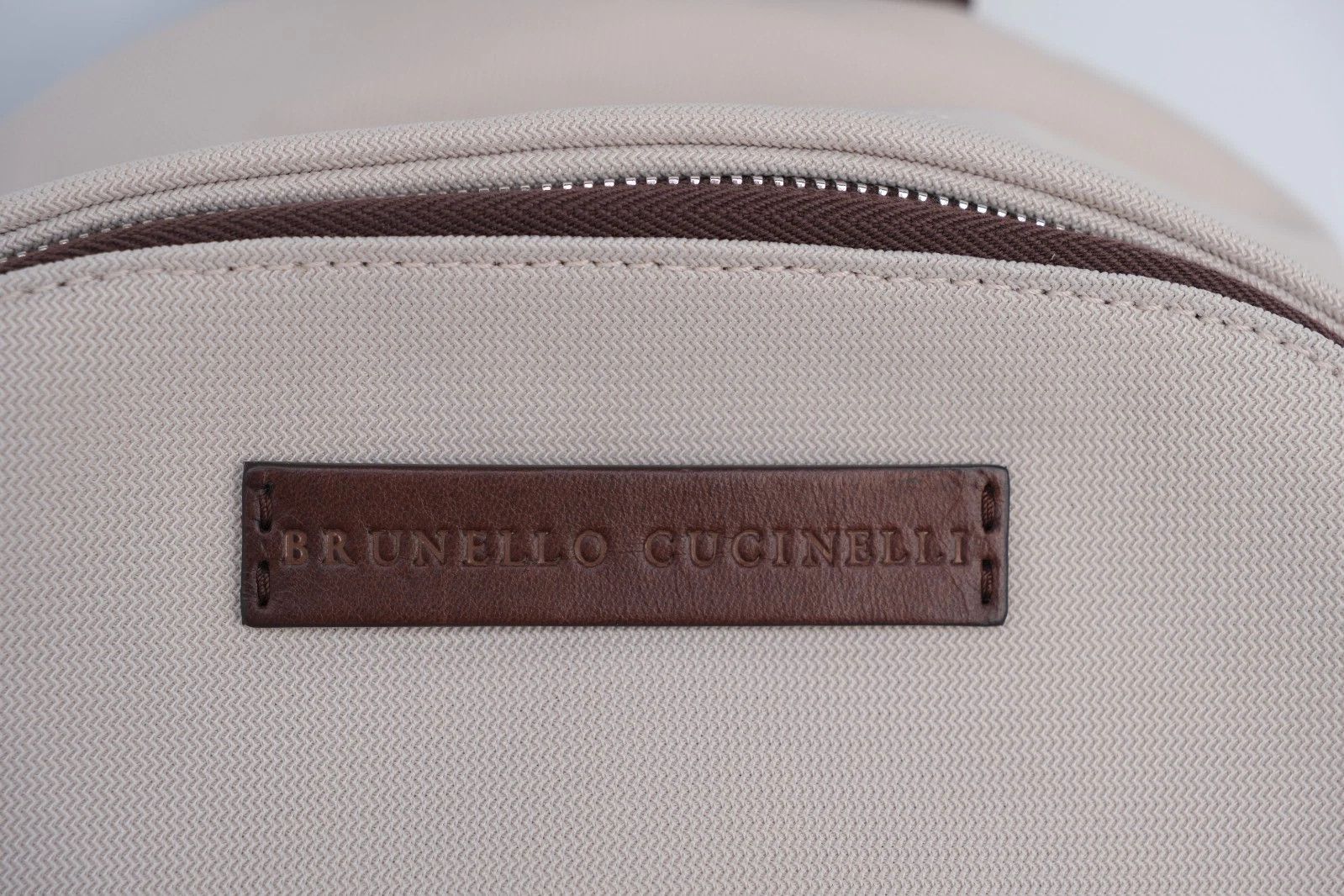Brunello Cucinelli NEW BRUNELLO CUCINELLI Canvas and Leather Backpack Size ONE SIZE - 5 Thumbnail