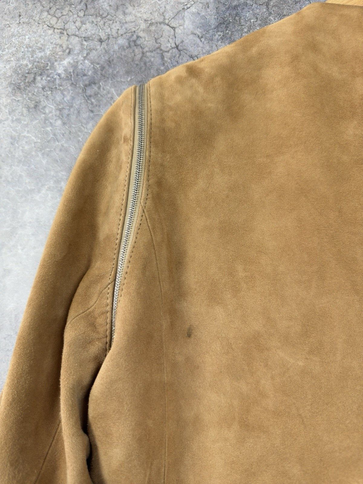 Sandro SANDRO Paris Suede Leather Womens Jacket Removable Sleeves Size M / US 6-8 / IT 42-44 - 7 Thumbnail
