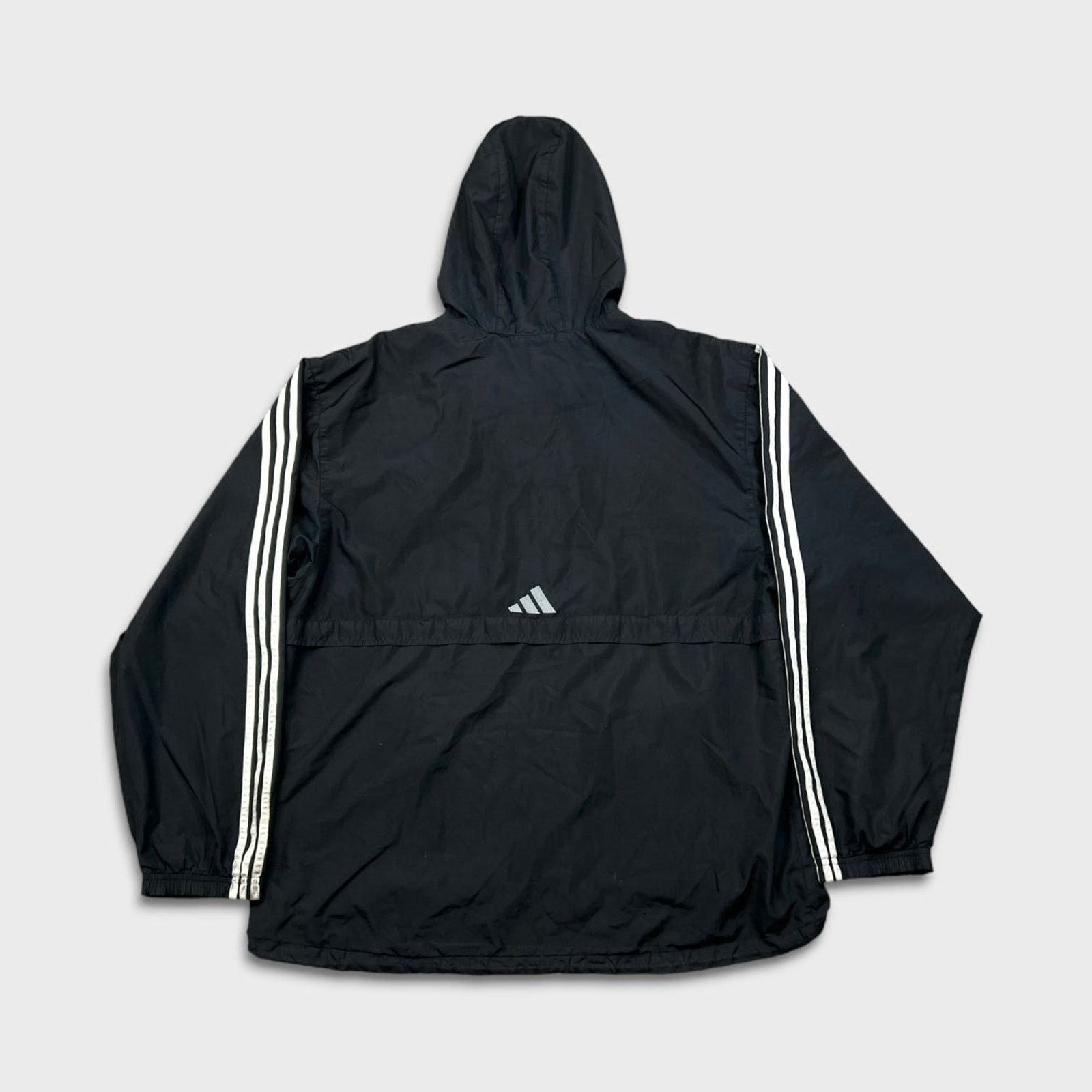 Adidas × Vintage Adidas Jacket Large Stripe Spell Out Pullover Button Up Size US L / EU 52-54 / 3 - 6 Thumbnail