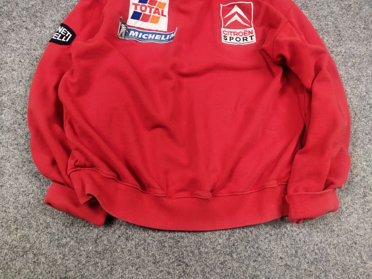 Vintage Vintage 90's Citroen Sport Total Team racing red Sweatshirt Size US S / EU 44-46 / 1 - 5 Thumbnail