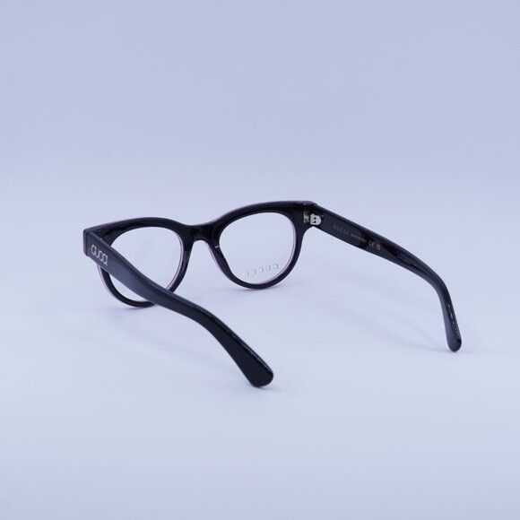 Gucci Gucci GG1792O 003 Eyeglasses Purple on Black 46mm Square Size ONE SIZE - 8 Thumbnail