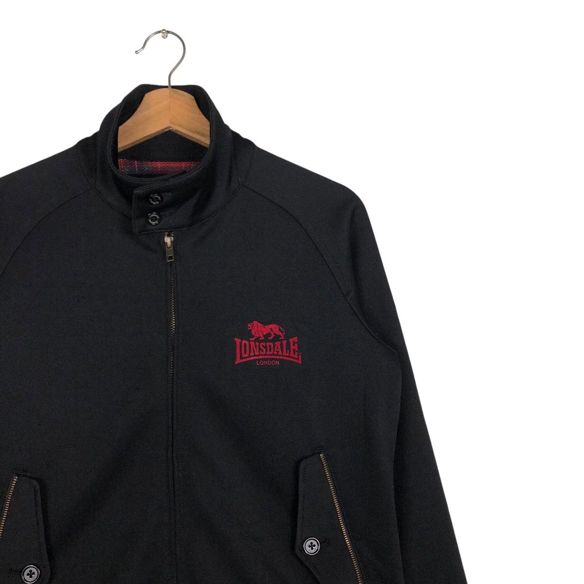 Japanese Brand 📌Vintage Bomber Jacket Biker Lonsdale London Big Logo Size US M / EU 48-50 / 2 - 7 Thumbnail