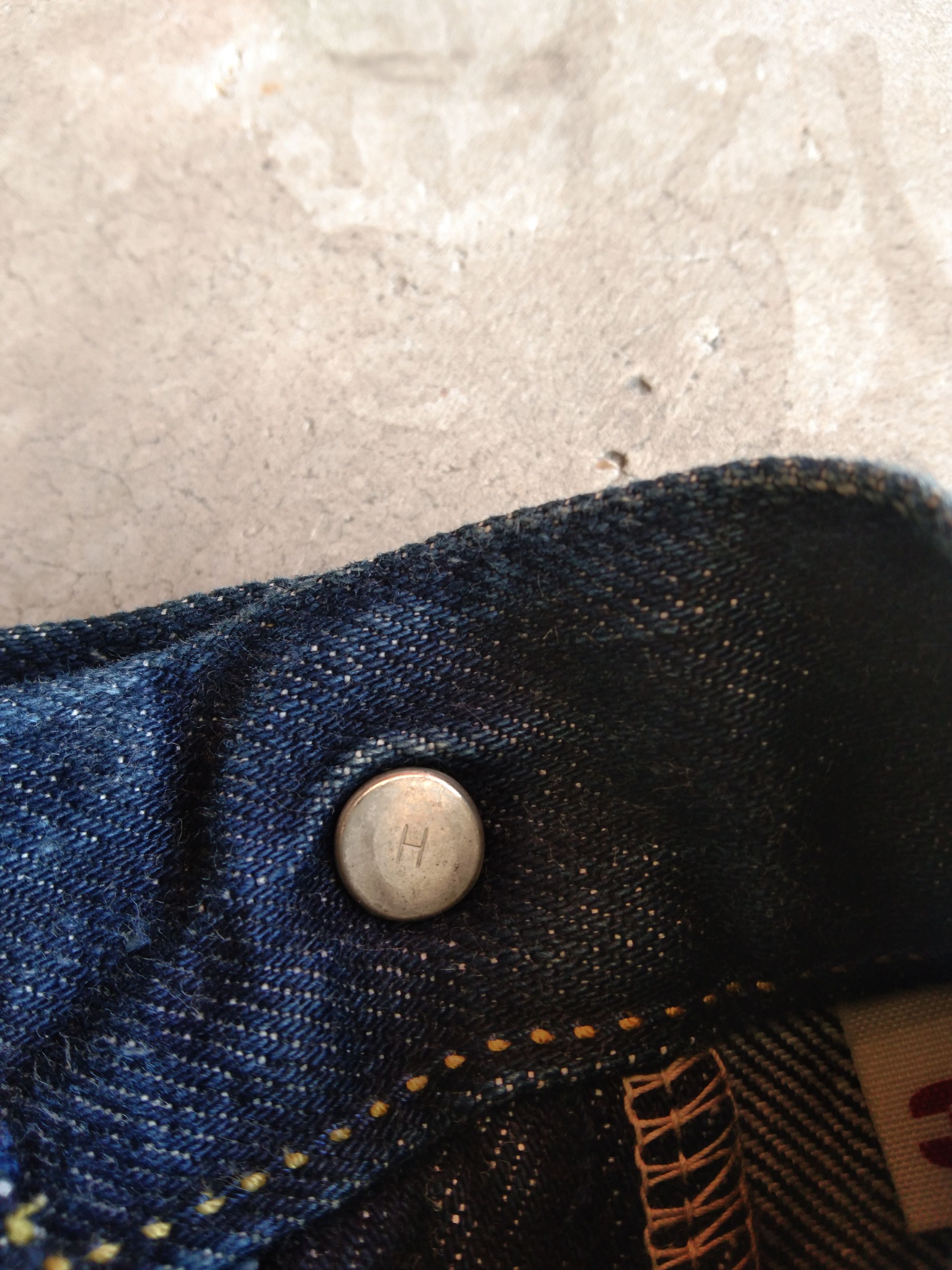 Blue Blue Japan Vintage Blue Blue Japan x HR Market Indigo Denim Jeans Size US 32 / EU 48 - 10 Thumbnail