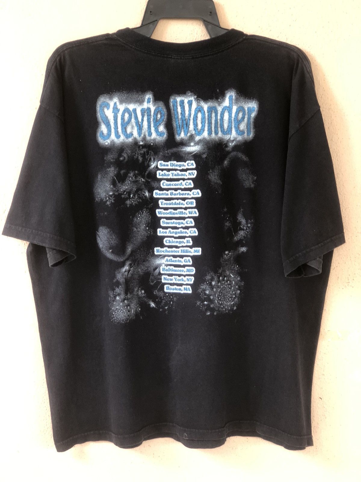 Band Tees × Rap Tees × Vintage Vintage Stevie Wonder Rap Tee Sunfaded Size US XL / EU 56 / 4 - 8 Thumbnail