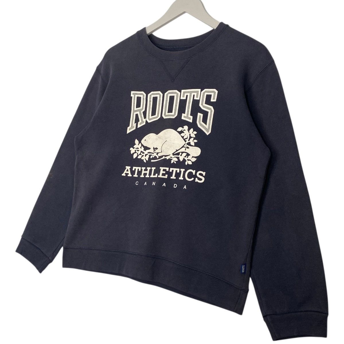 Vintage Vintage Roots Black Big Logo Crewneck Sweatshirt Size S Size US S / EU 44-46 / 1 - 2 Thumbnail