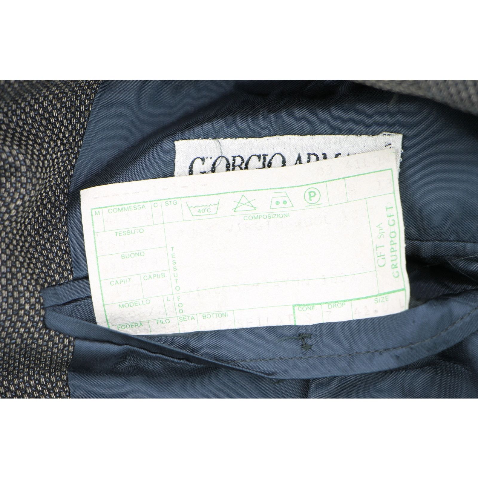 Giorgio Armani 90s Vintage Giorgio Armani Italy Blazer Jacket Coat Suit Size US L / EU 52-54 / 3 - 7 Thumbnail