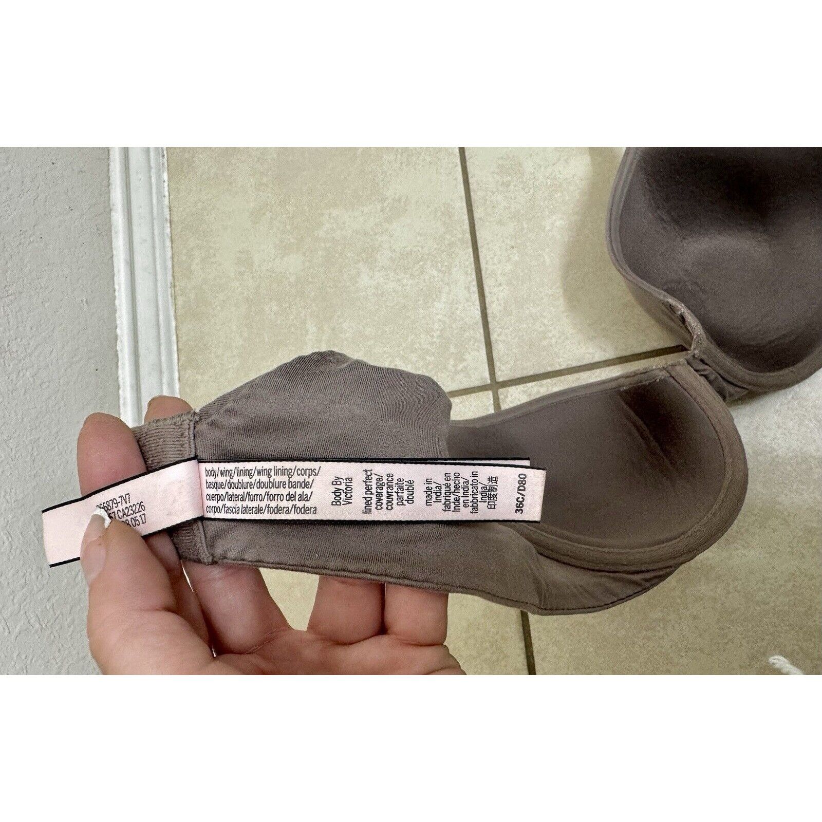 Victoria's Secret Body By Victoria Lined Perfect Coverage Bra in Taupe - 36C Size ONE SIZE - 9 Thumbnail