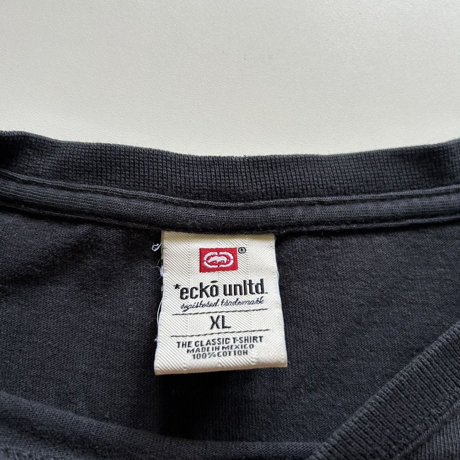 Ecko Unltd. Vintage Y2K Ecko Unlimited T Shirt Size XL Faded Black Rare Size US XL / EU 56 / 4 - 7 Thumbnail