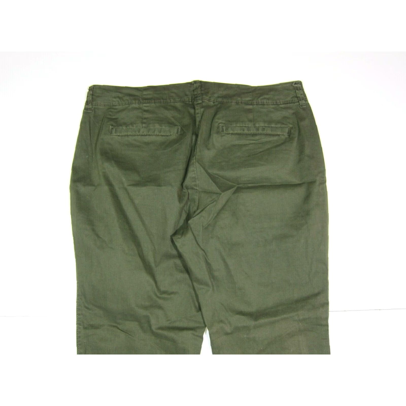 Old Navy Old Navy Cotton Stretch Army Green Straight Leg Casual Chino Pant Women Size 10 Size 32" / US 10 / IT 46 - 5 Thumbnail