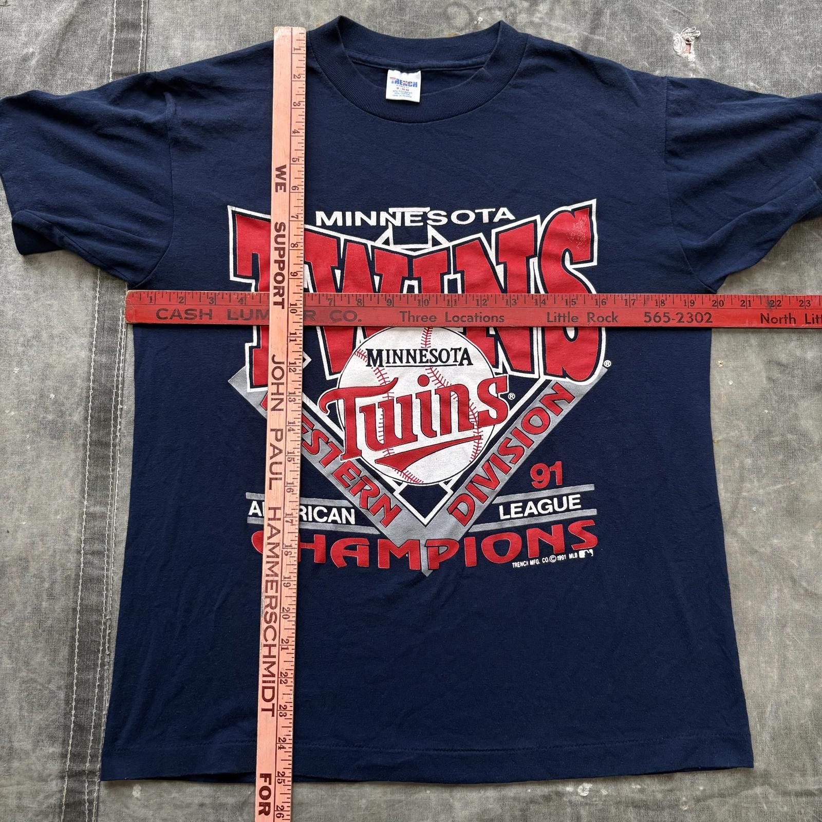MLB Vintage 90s Minnesota Twins Champions MLB Baseball Shirt Size US M / EU 48-50 / 2 - 3 Thumbnail