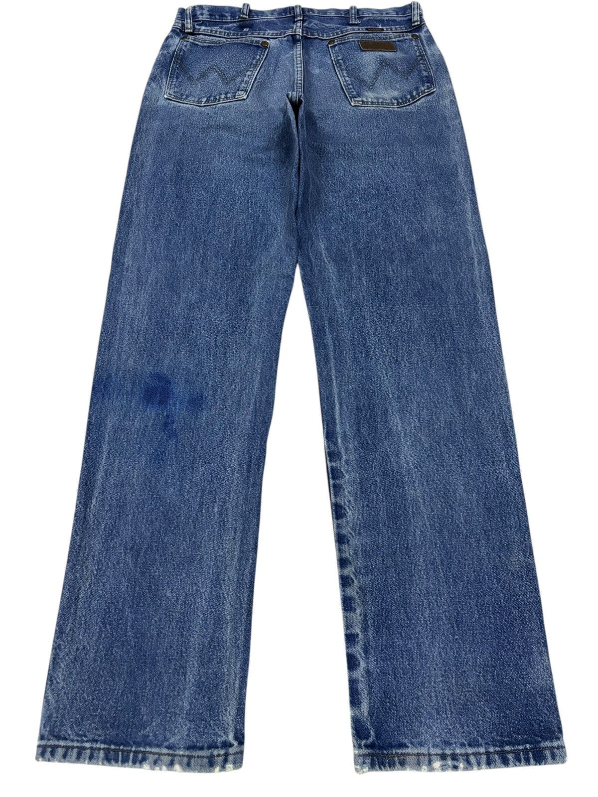 Vintage × Wrangler Vintage Wrangler Blue Relaxed Jeans Size US 34 / EU 50 - 2 Thumbnail