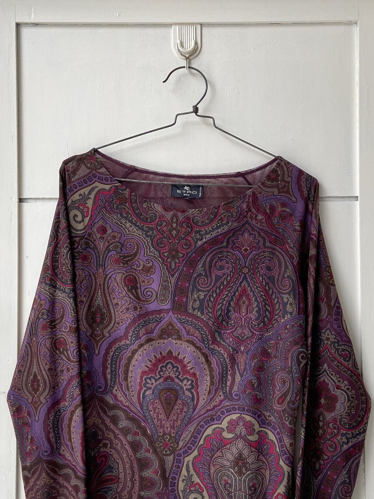 Etro ETRO MILANO Motive Long Sleeve T-shirt Size US XS / EU 42 / 0 - 11 Thumbnail